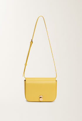 Fabiana Filippi LEATHER ECLISSI MESSENGER BAG YELLOW BGD265A849L2120000