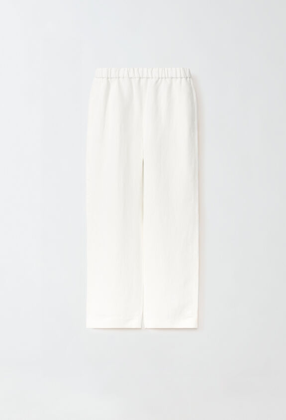 Fabiana Filippi VISCOSE LINEN JOGGING TROUSERS WHITE PAD274F255D5440000