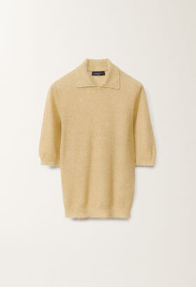 Fabiana Filippi Pullover aus Mohair, gold GELB MAD265F083D8170000