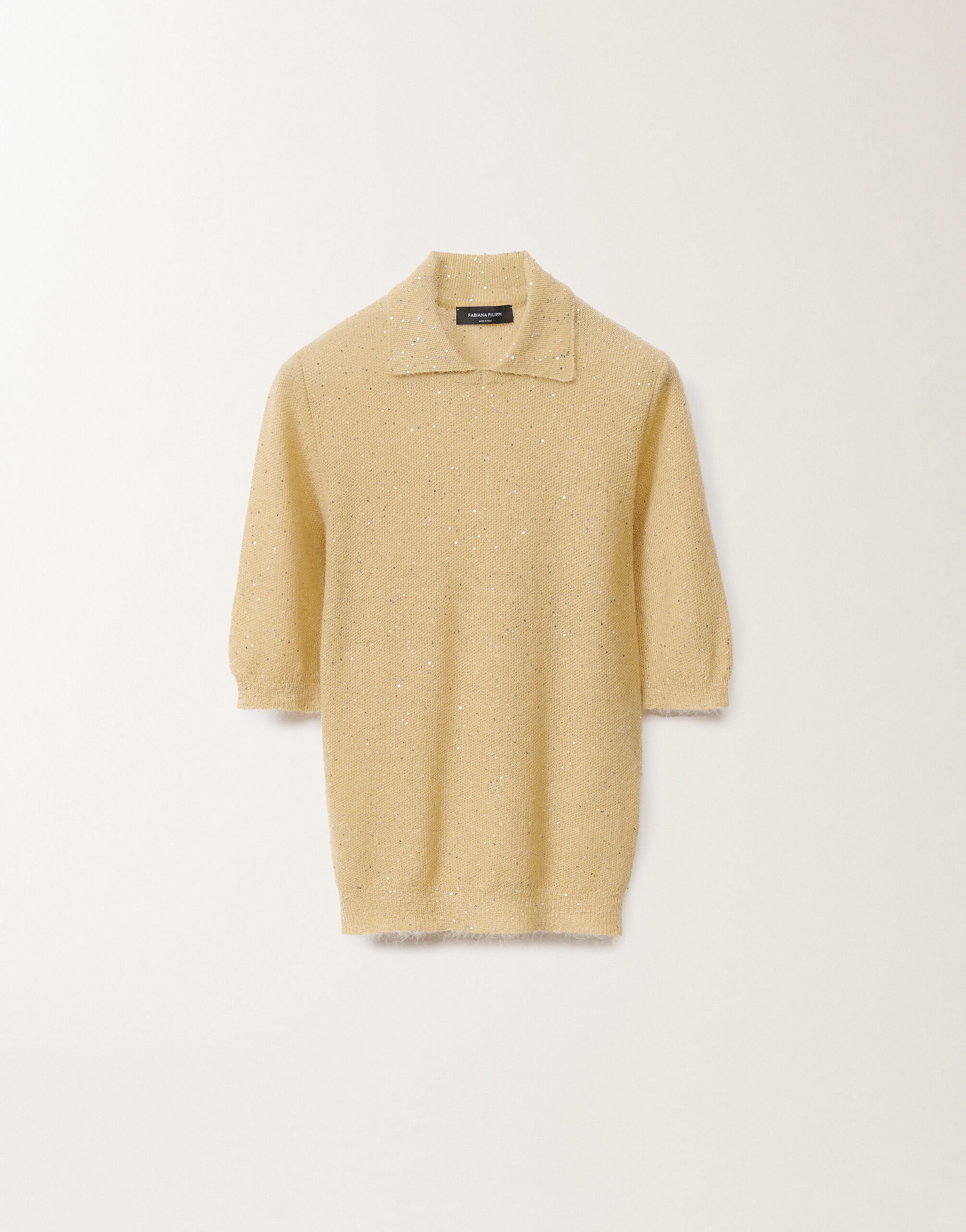 Fabiana Filippi Mohair sweater, gold YELLOW MAD265F083D8170000
