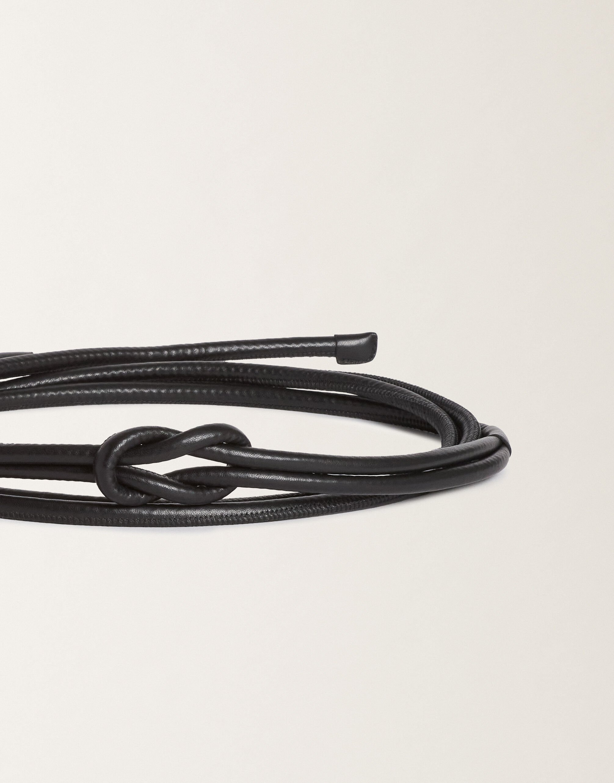 Fabiana Filippi Nappa leather belt, black SAND AADC02A034L4250000