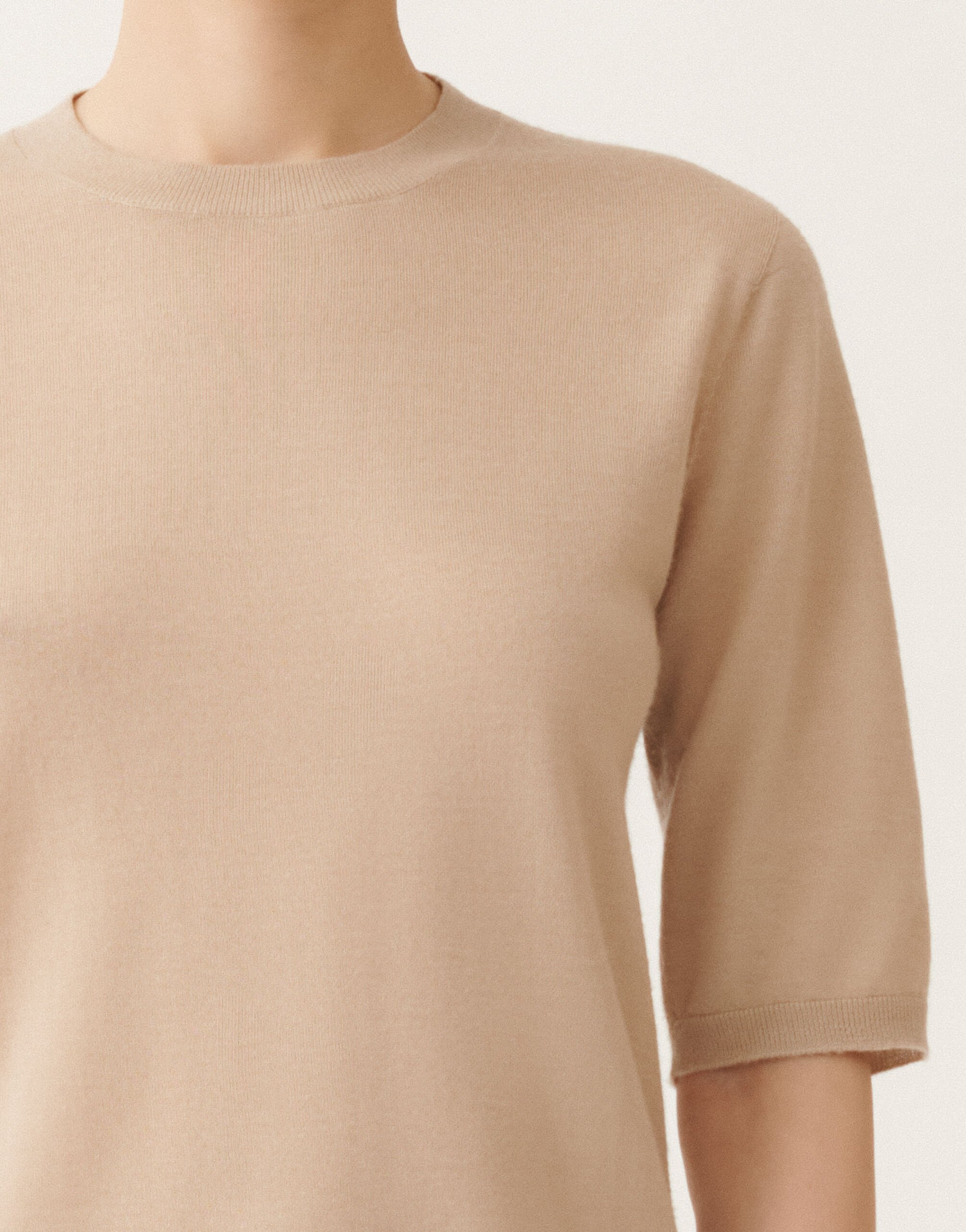 Fabiana Filippi Maglia in cashmere e seta, acero BEIGE MAD215F001N9070000