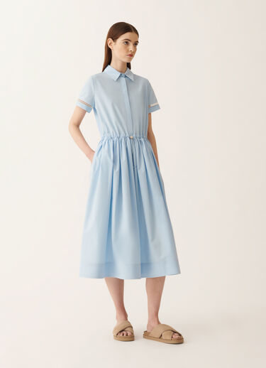 Fabiana Filippi Vestido polo de popelina azul cielo AZUL CIELO ABD276F642L5820000