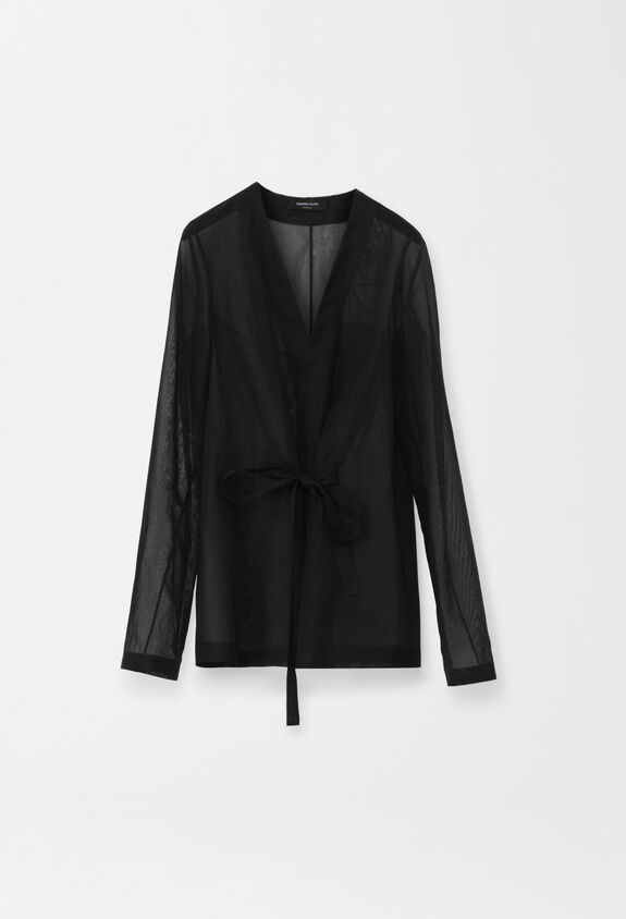 Fabiana Filippi モスリン シャツジャケット, ブラック ブラック GCD274F209H4870000