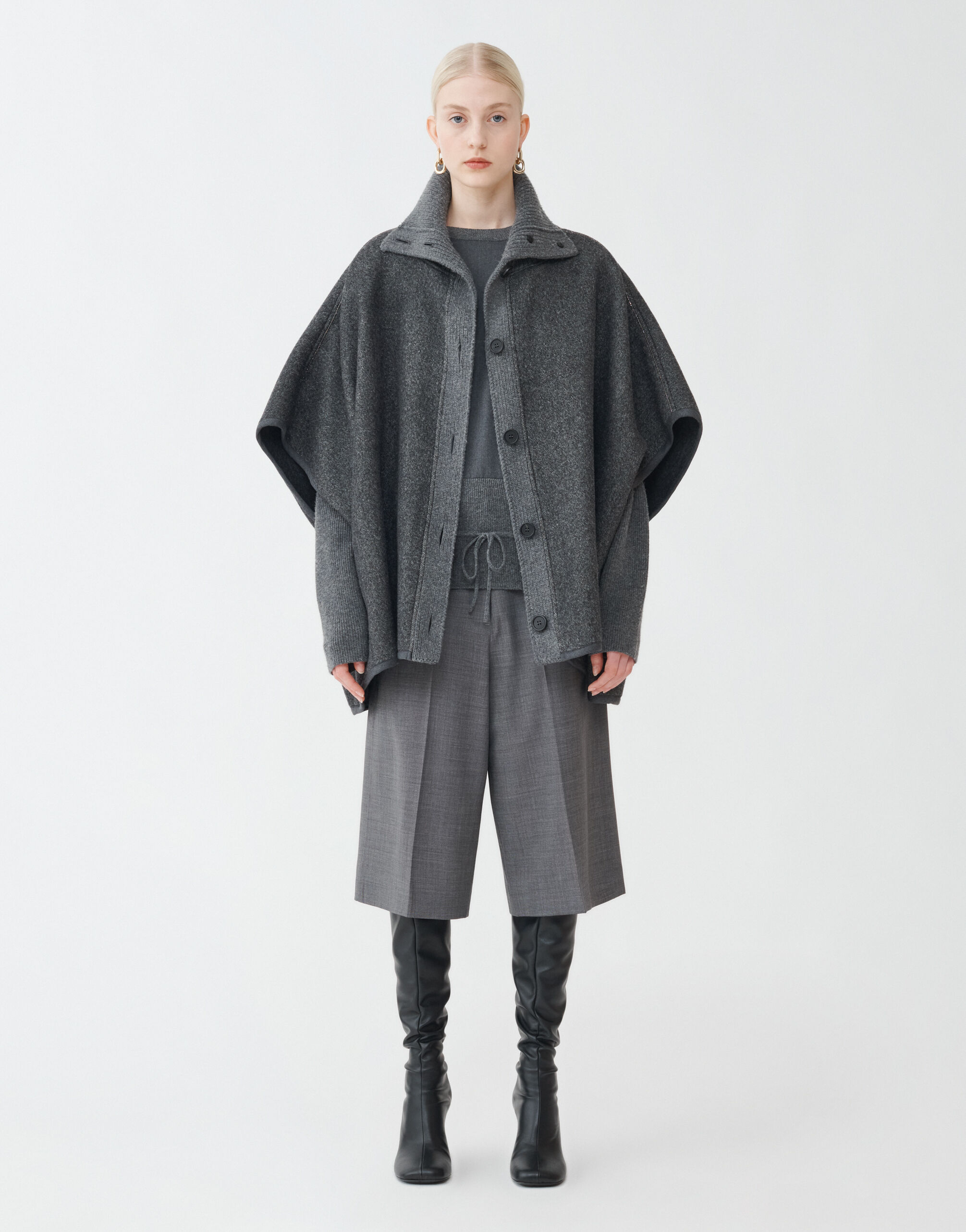 FABIANA FILIPPI DOUBLE DIAGONAL CAPE