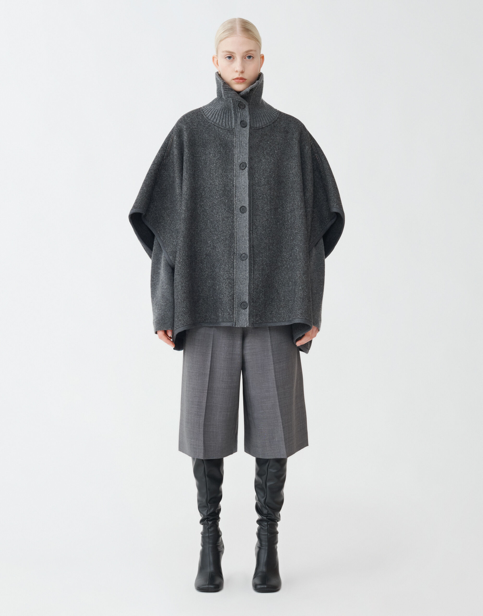 FABIANA FILIPPI DOUBLE DIAGONAL CAPE