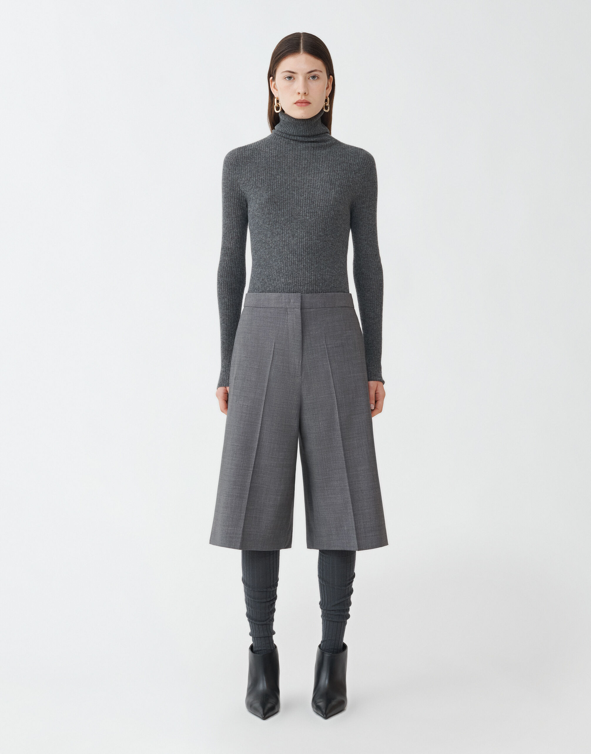 FABIANA FILIPPI COOL WOOL BERMUDA SHORTS 