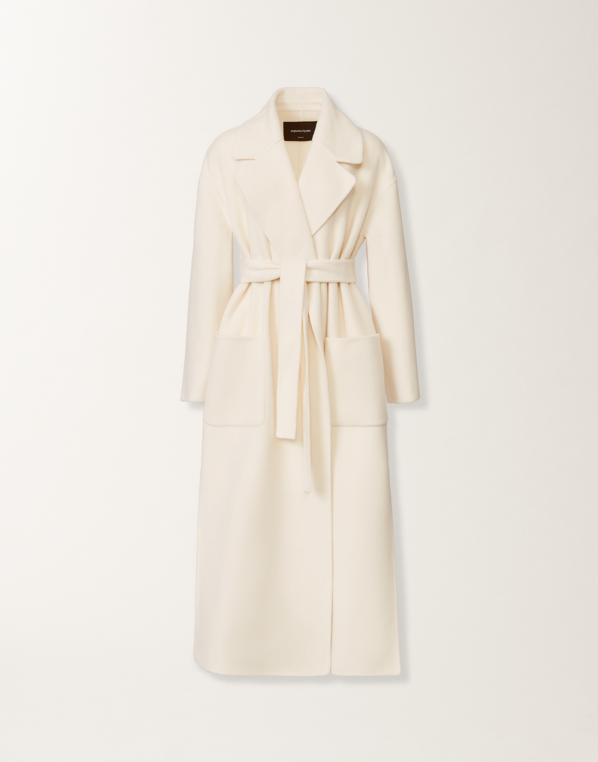 Fabiana Filippi Double-faced Soft Wool And Cashmere Coat In White