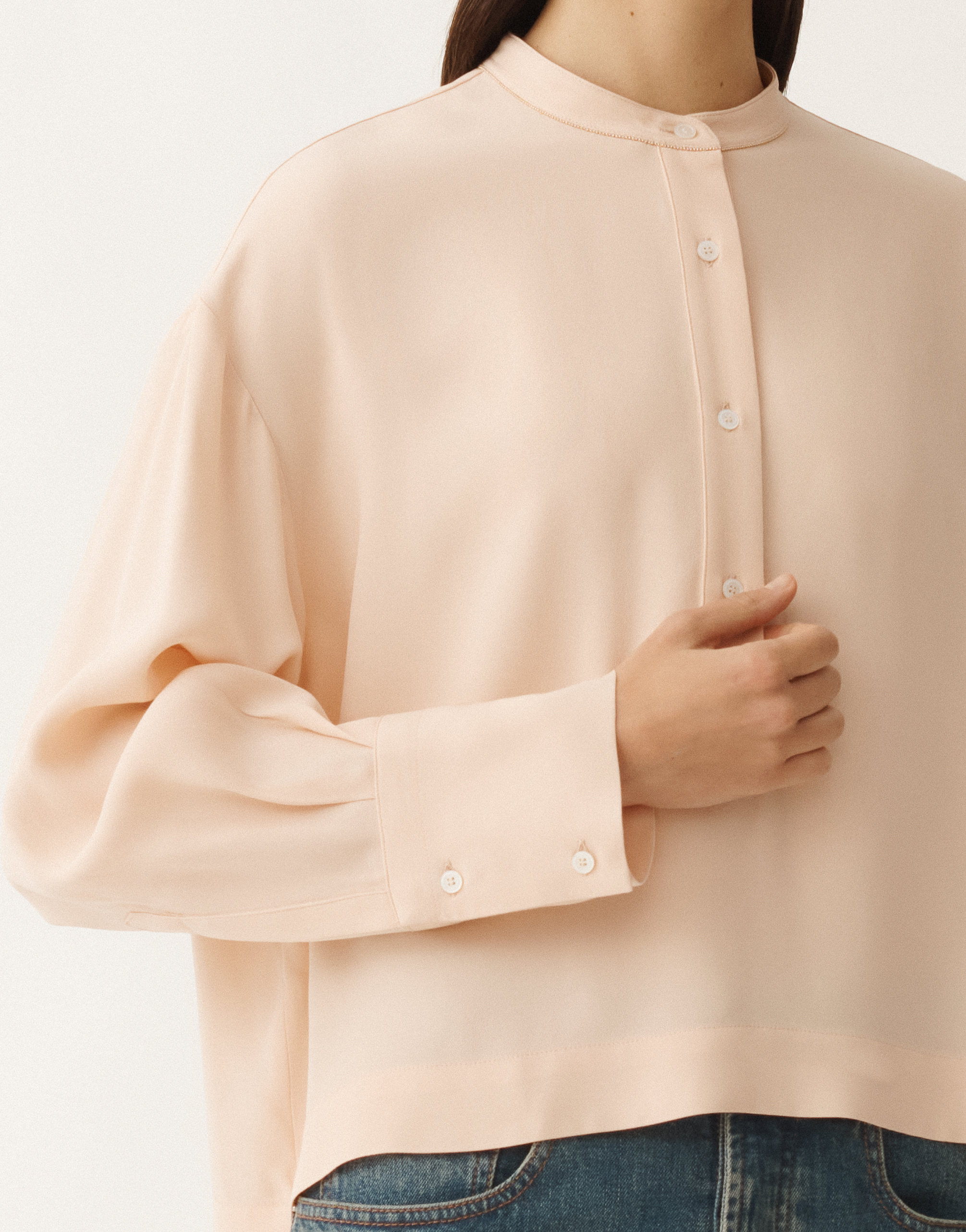 FABIANA FILIPPI ENVERS SATIN SHIRT 