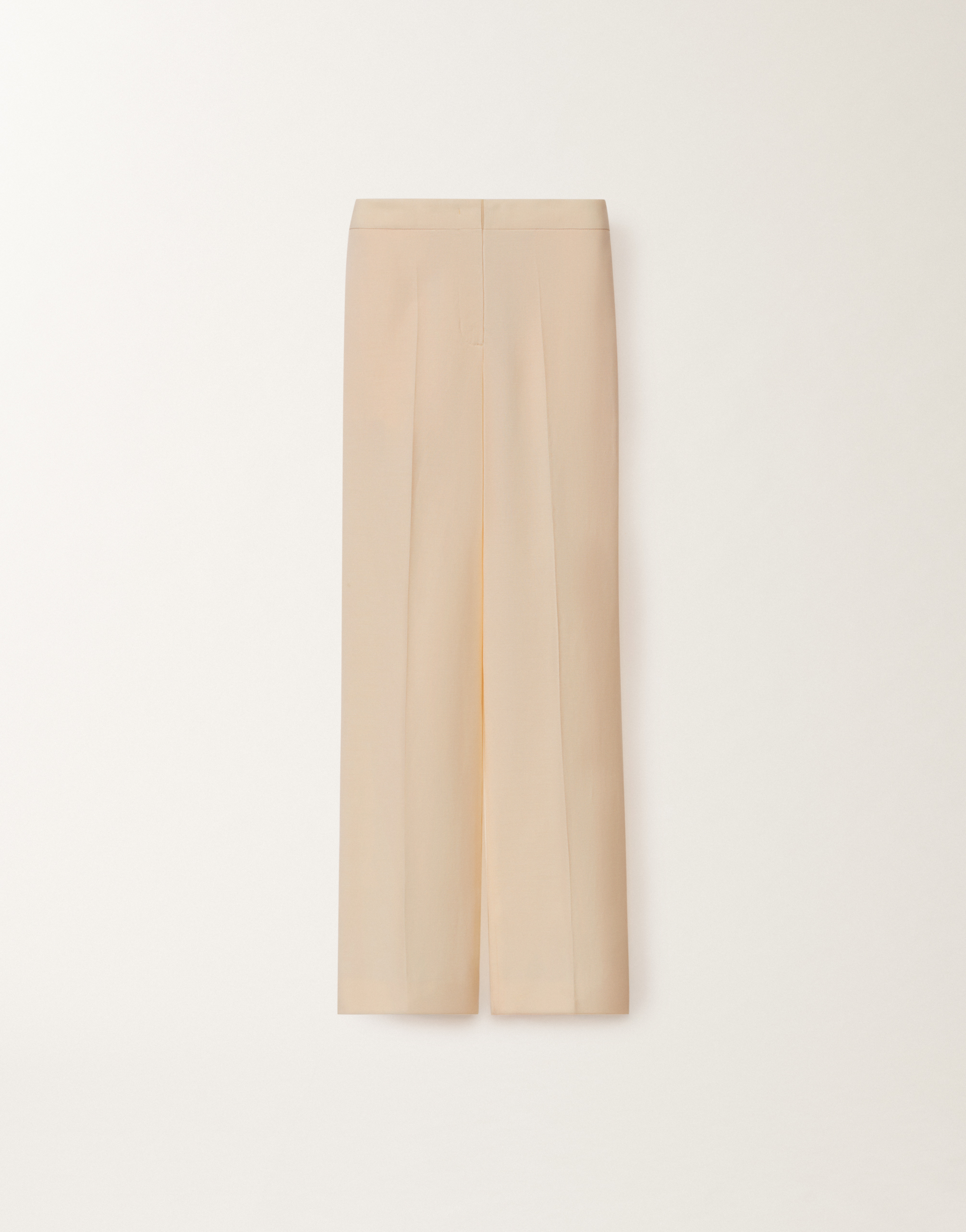 Fabiana Filippi Deruta Wool And Linen Mat Trousers In Brown