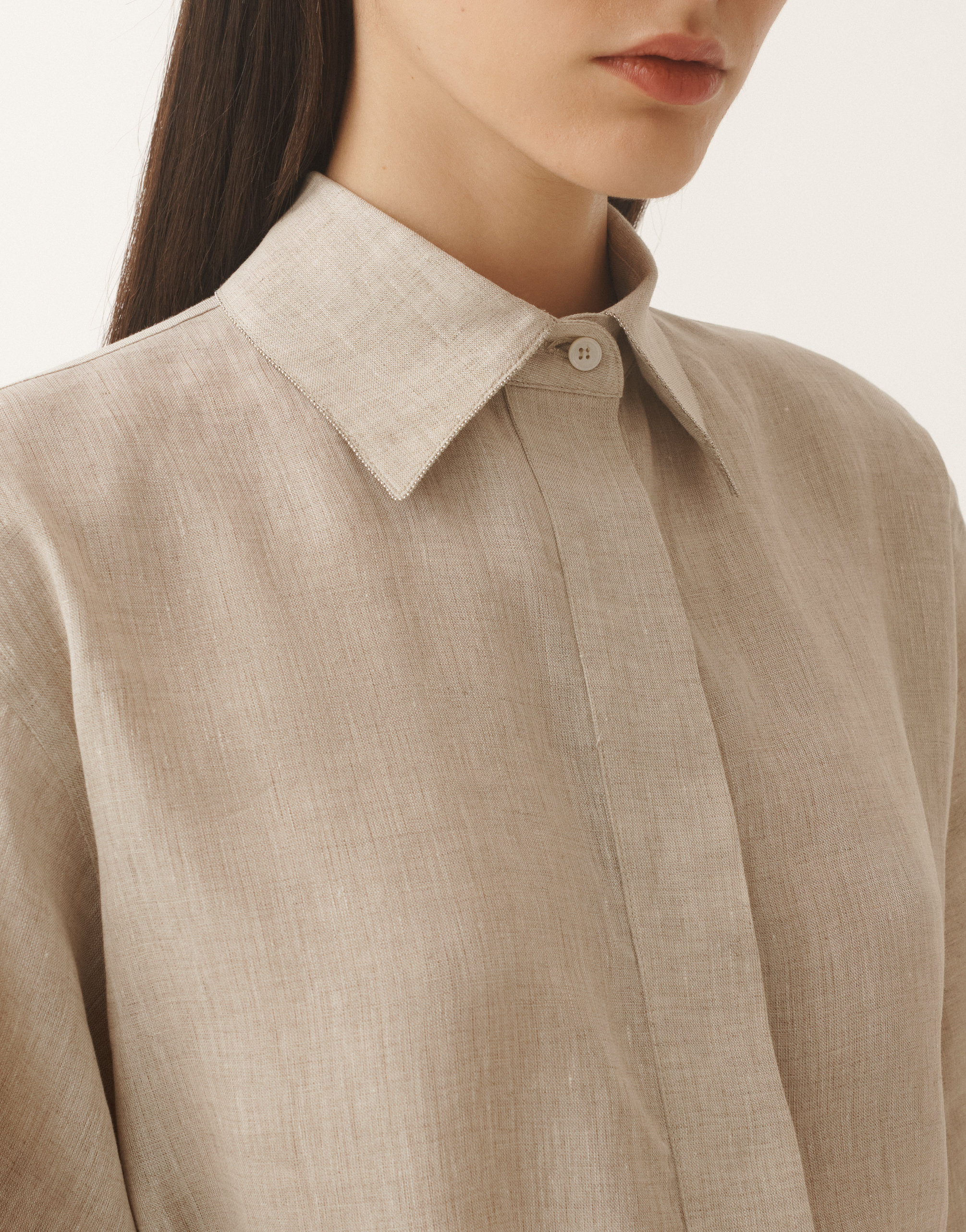 FABIANA FILIPPI LINEN CANVAS TUNIC 
