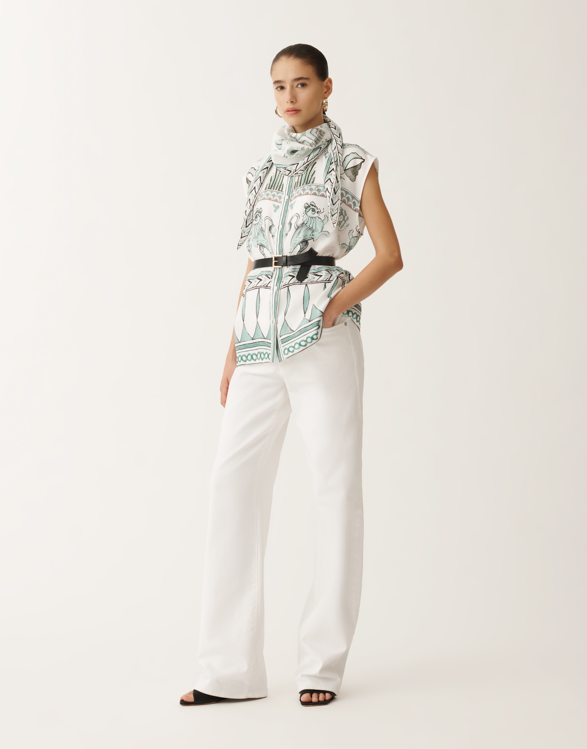 Fabiana Filippi 5-pocket Denim Trousers In White