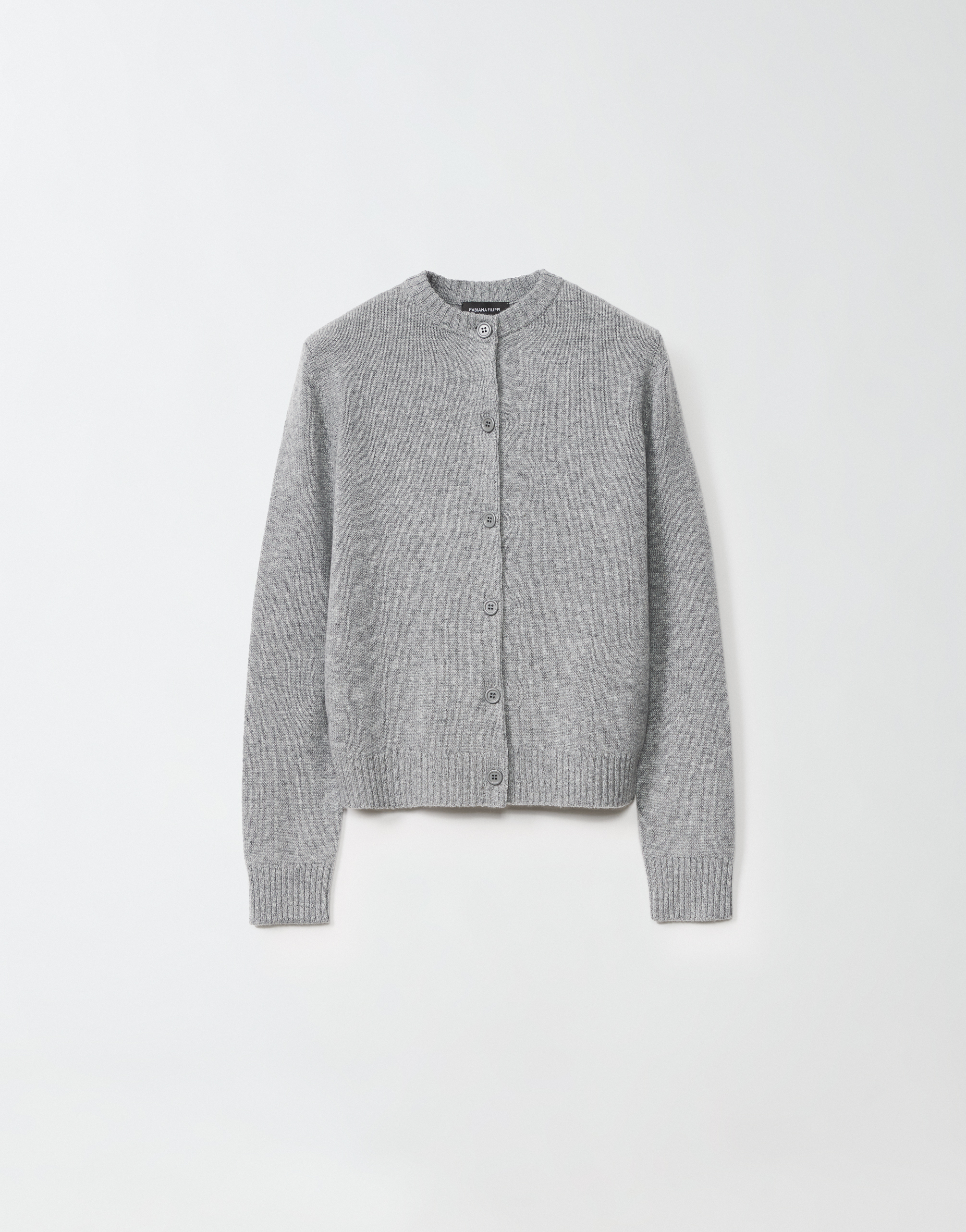 Fabiana Filippi Platinum Cardigan In Grey
