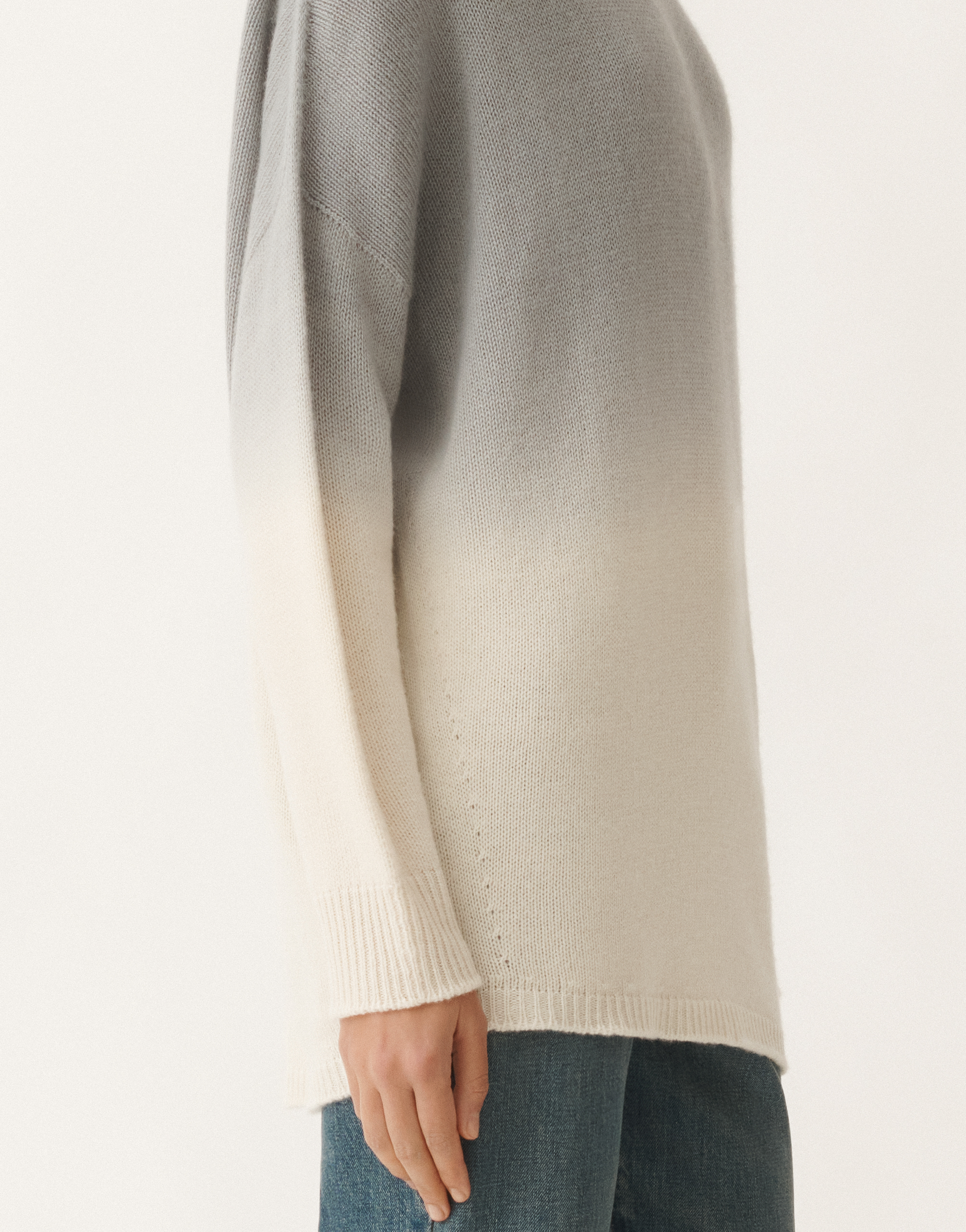 Fabiana Filippi Gradient Platinum Sweater In Grey