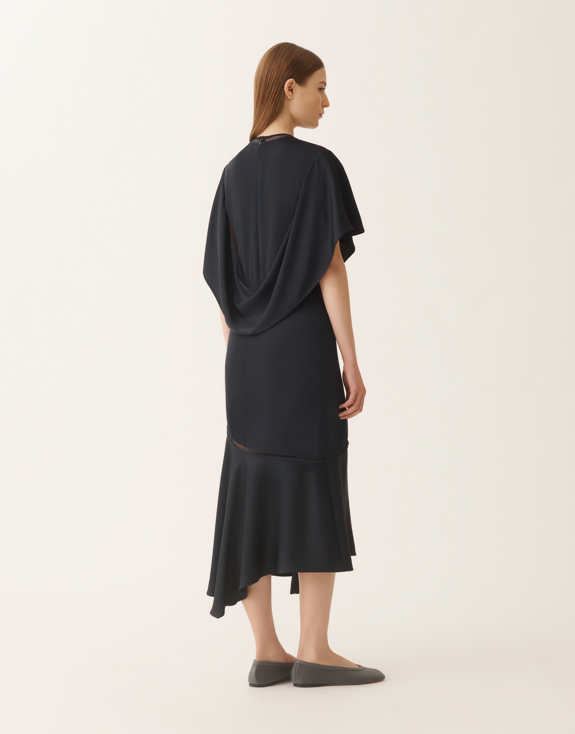 Fabiana Filippi Women Blue Ruffle Dress, Xl Luxury Dresses For Women Darveys