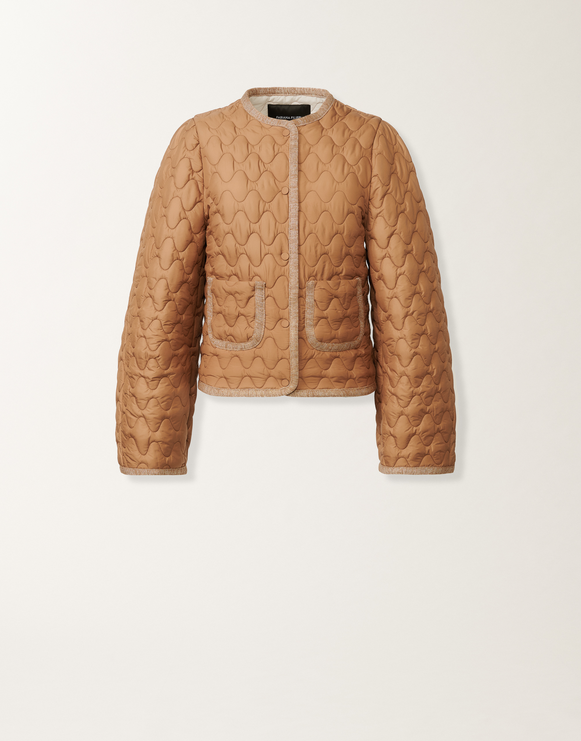 [FABIANA FILIPPI] テクニカルタフタダウンジャケット レディースQuilted technical down jacket, wicker Fabiana
