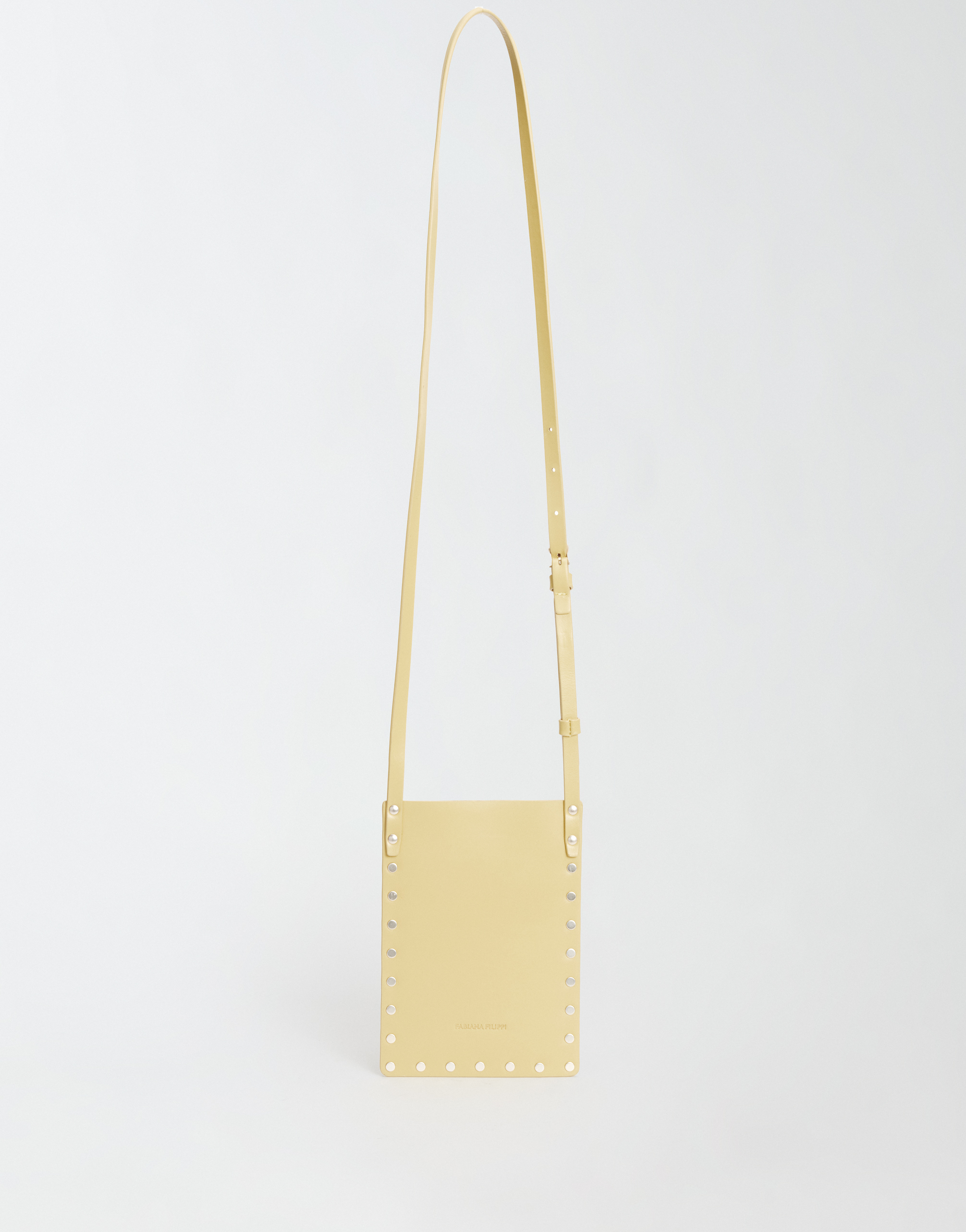FABIANA FILIPPI LEATHER MOBILE CASE WITH STUDS 