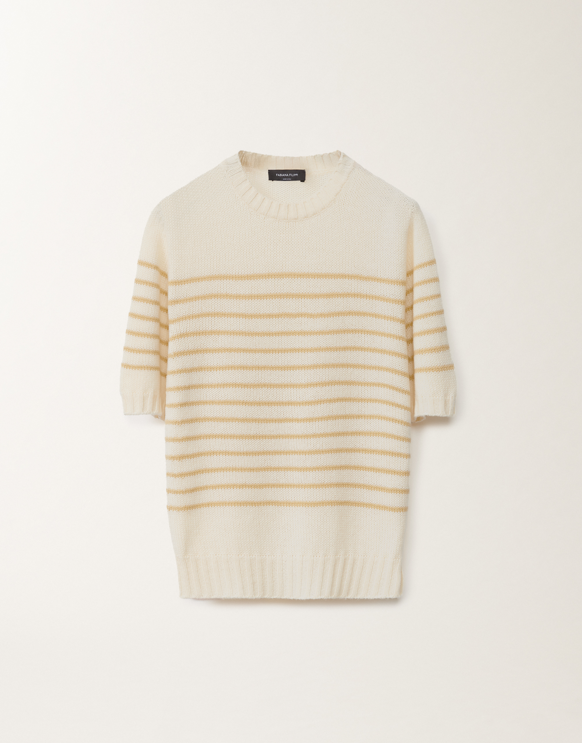 Fabiana Filippi Brushed Cashmere Sweater In Yellow