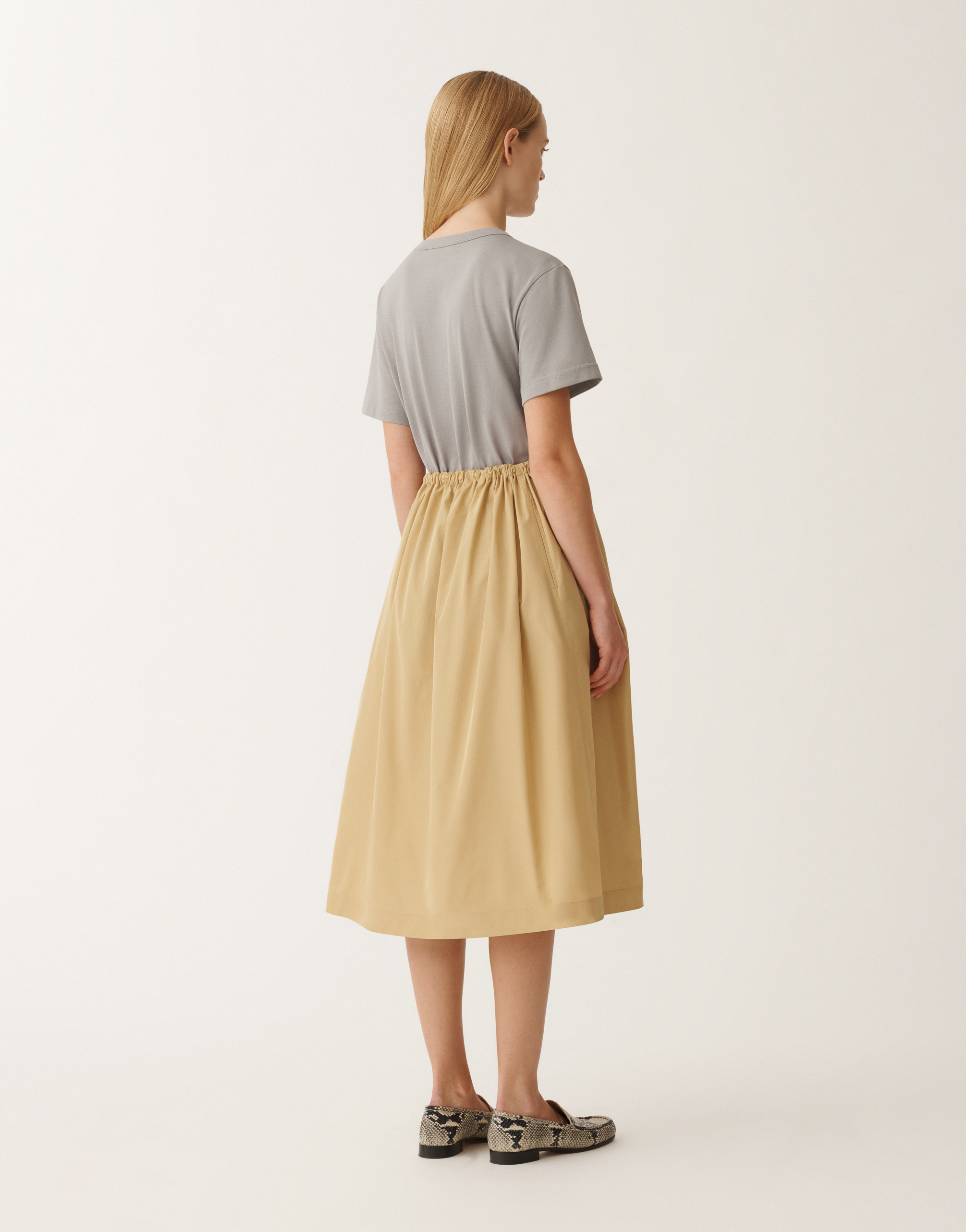 FABIANA FILIPPI TECHNICAL TAFFETA SKIRT