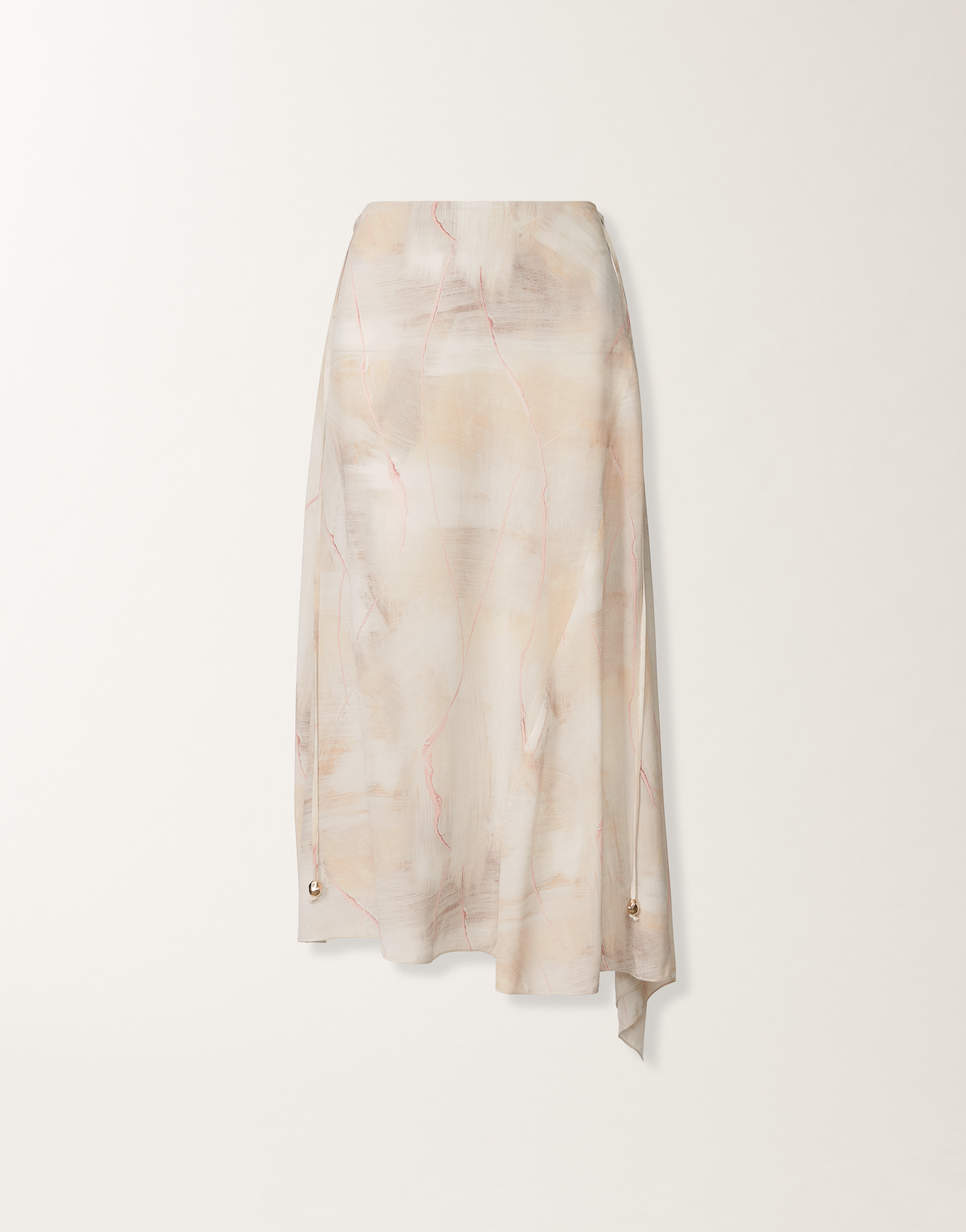 Fabiana Filippi Printed Crepe De Chine Skirt
