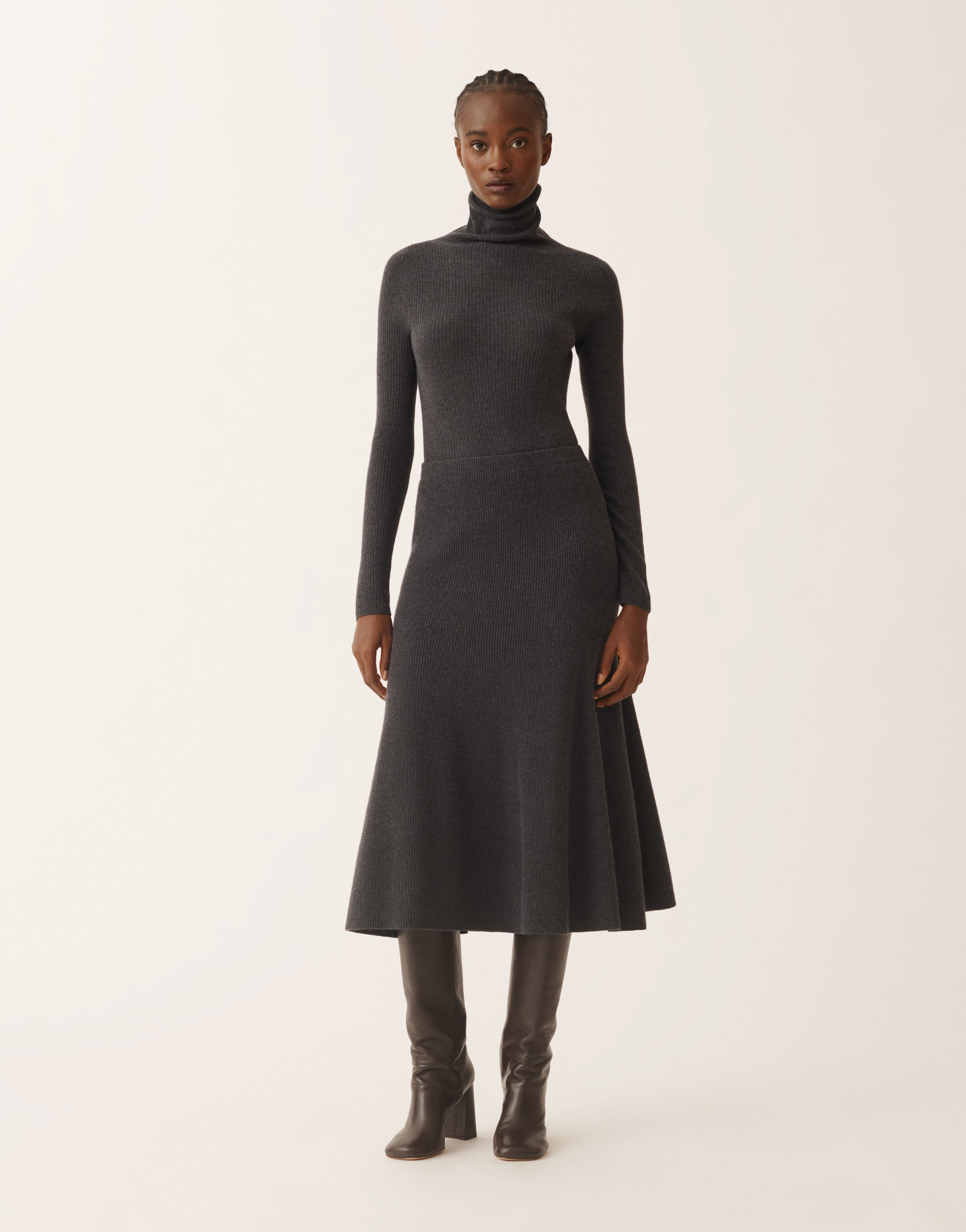 Fabiana Filippi Skirt In Platinum In Gray