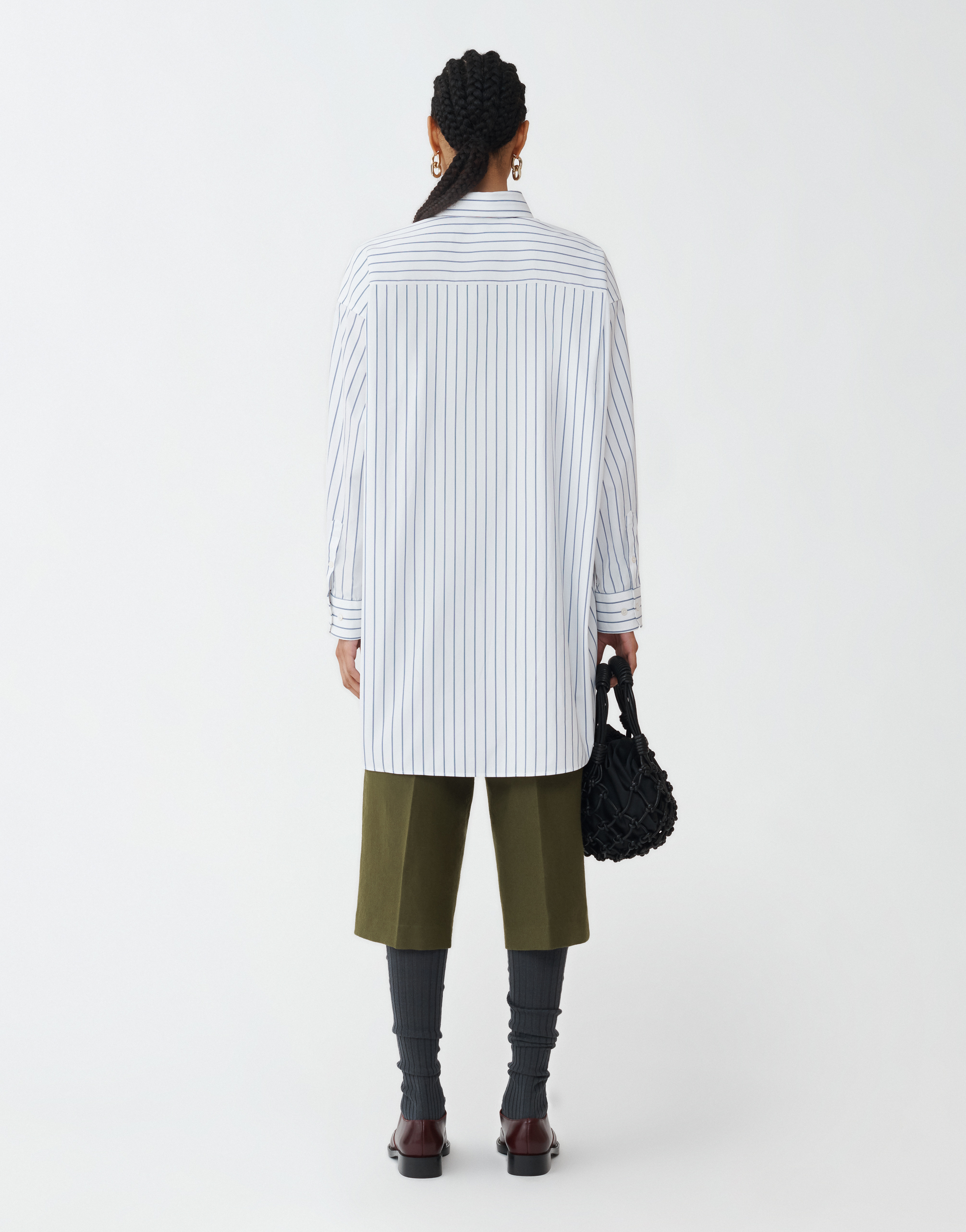 FABIANA FILIPPI STRIPED POPLIN SHIRT