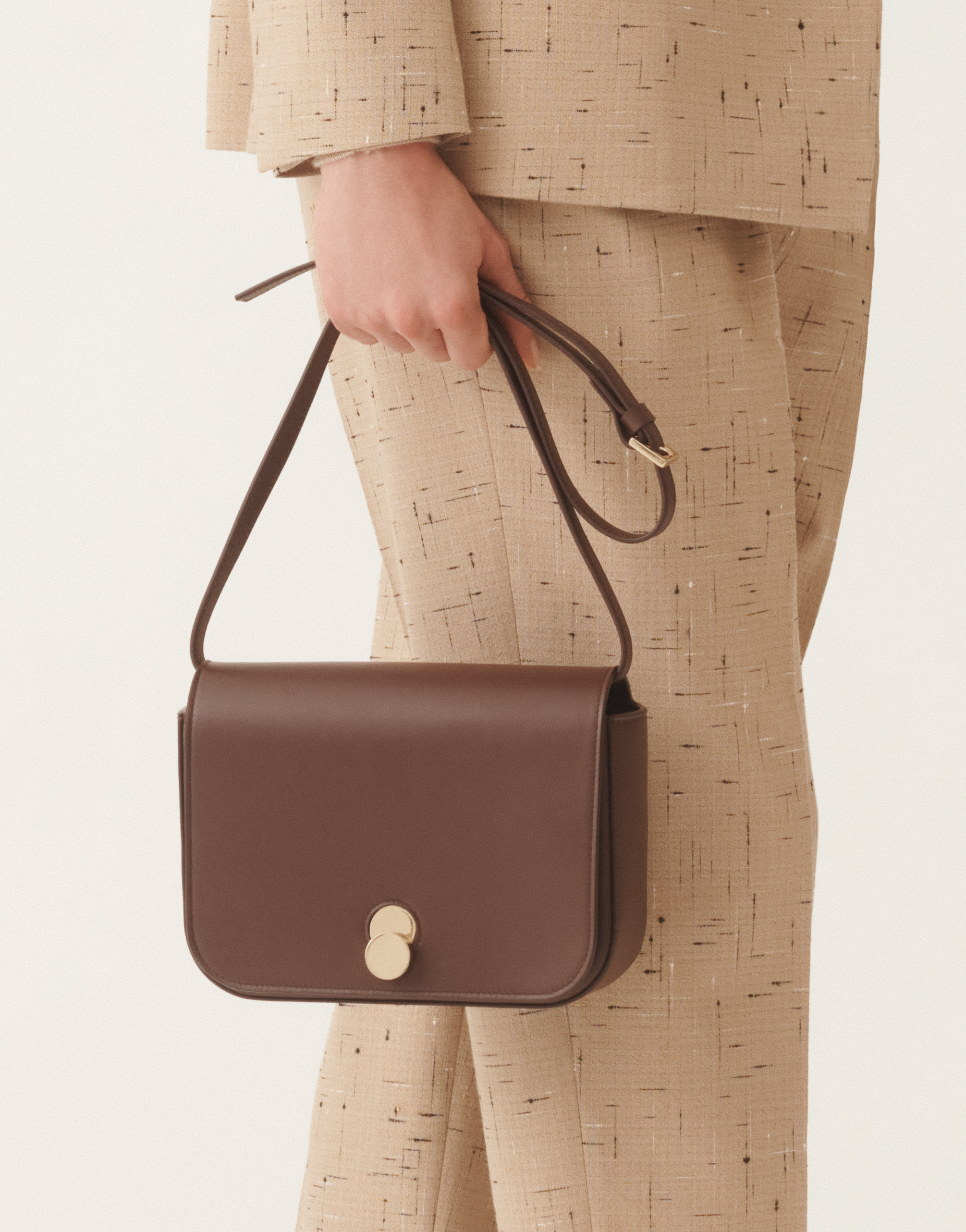 Fabiana Filippi Eclissi Calfskin Messenger Bag
