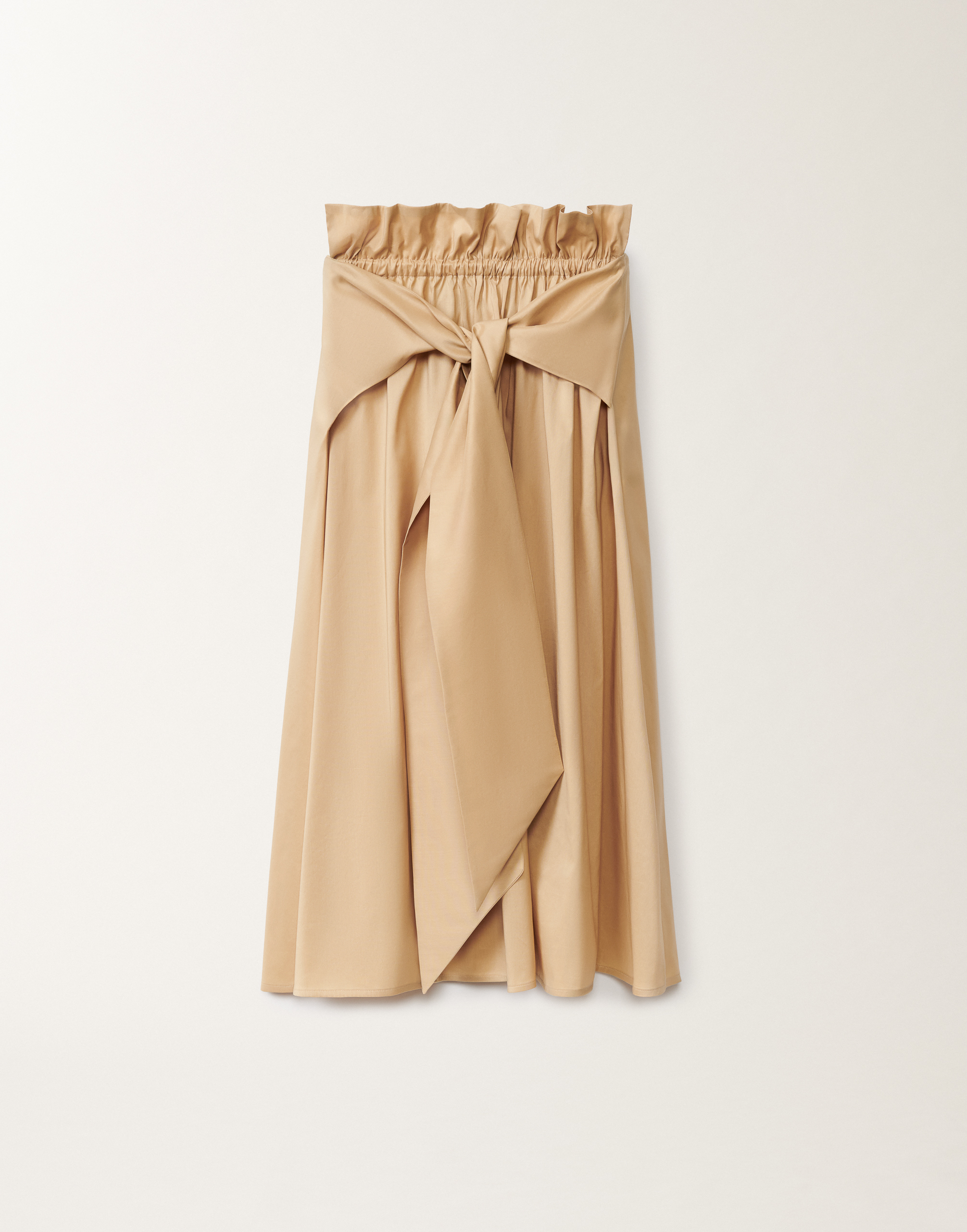 Fabiana Filippi Technical Poplin Skirt In Sand