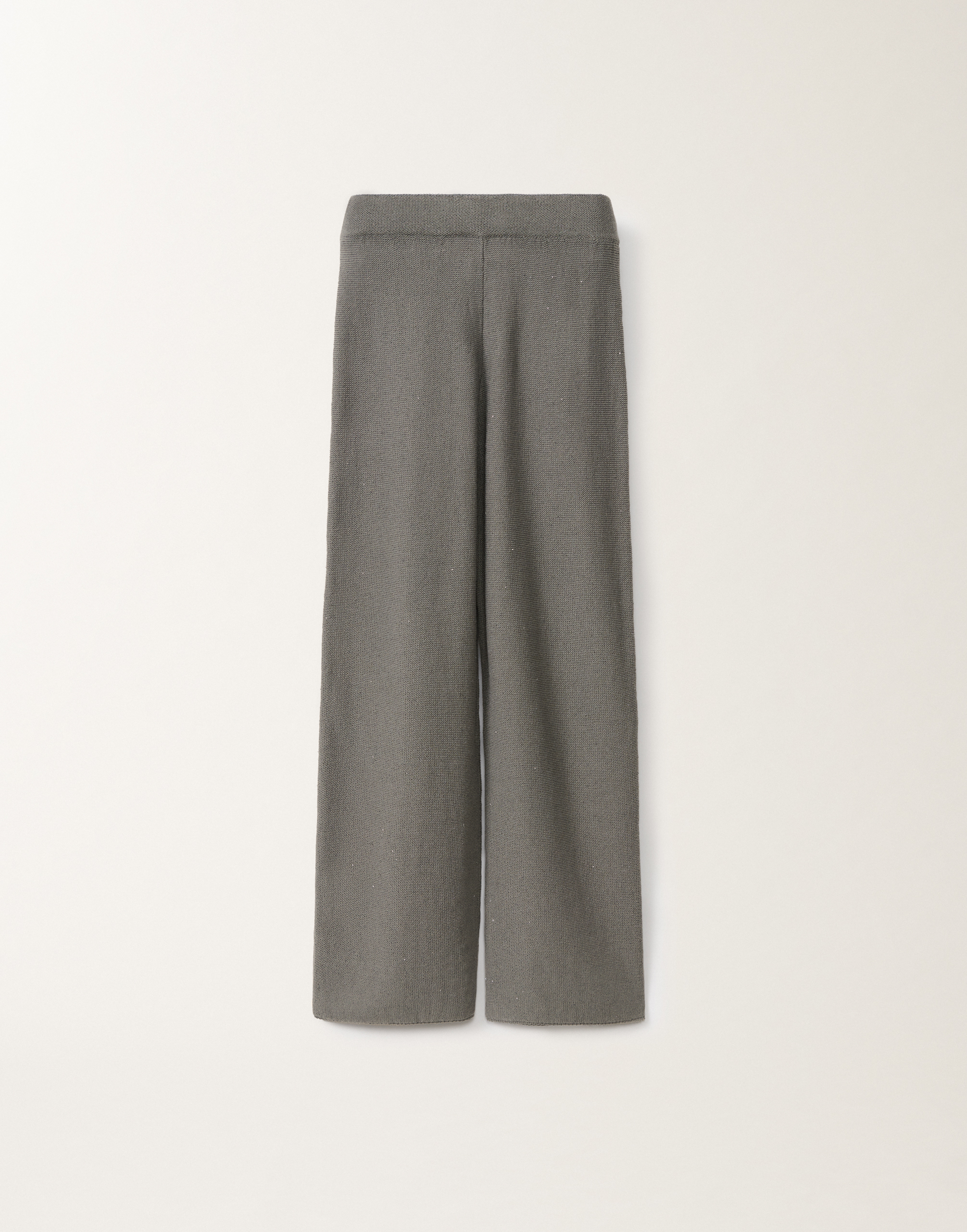 Fabiana Filippi Purl-knit Trousers In Grey