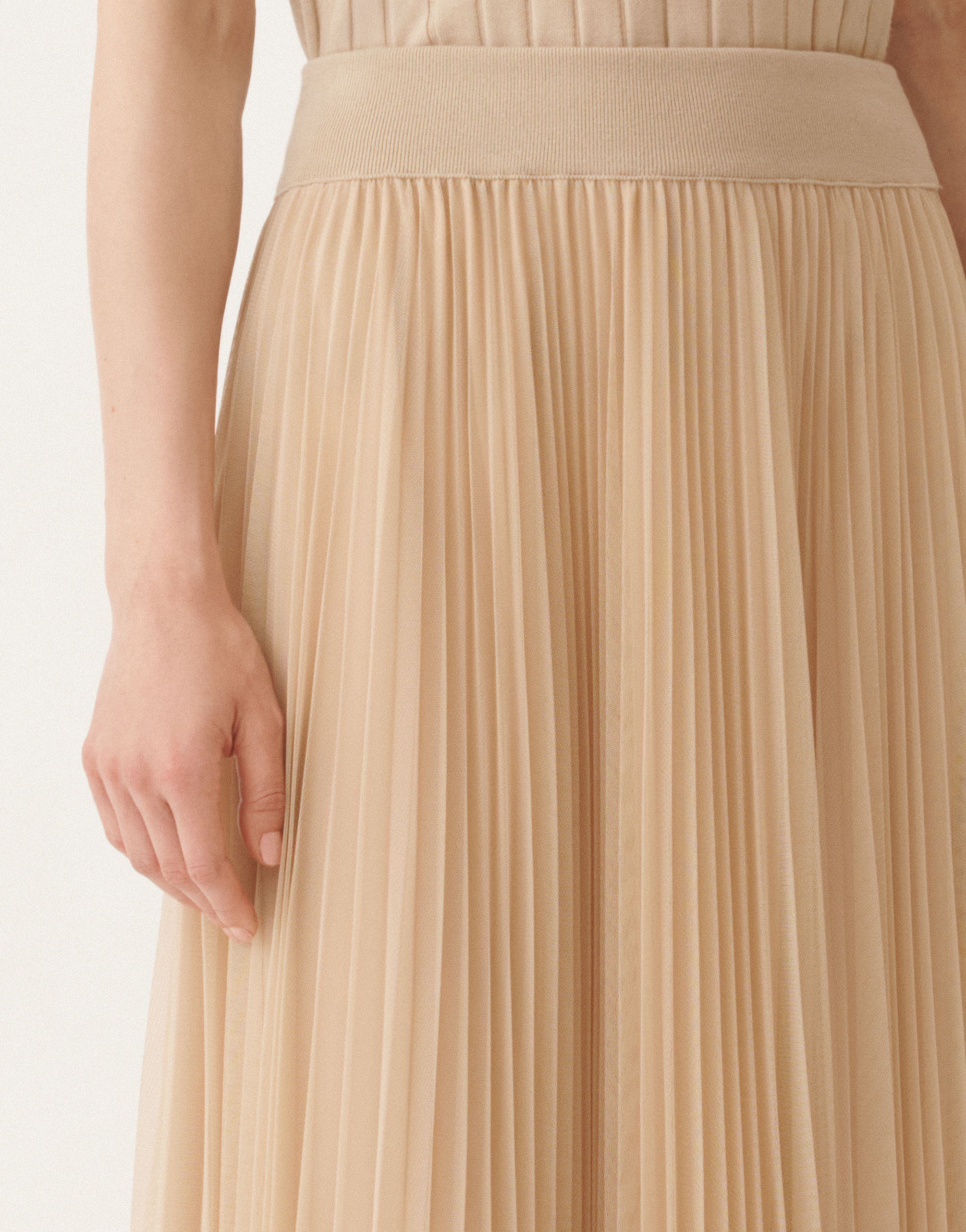 Fabiana Filippi Pleated Tulle A-line Midi Skirt In Pink