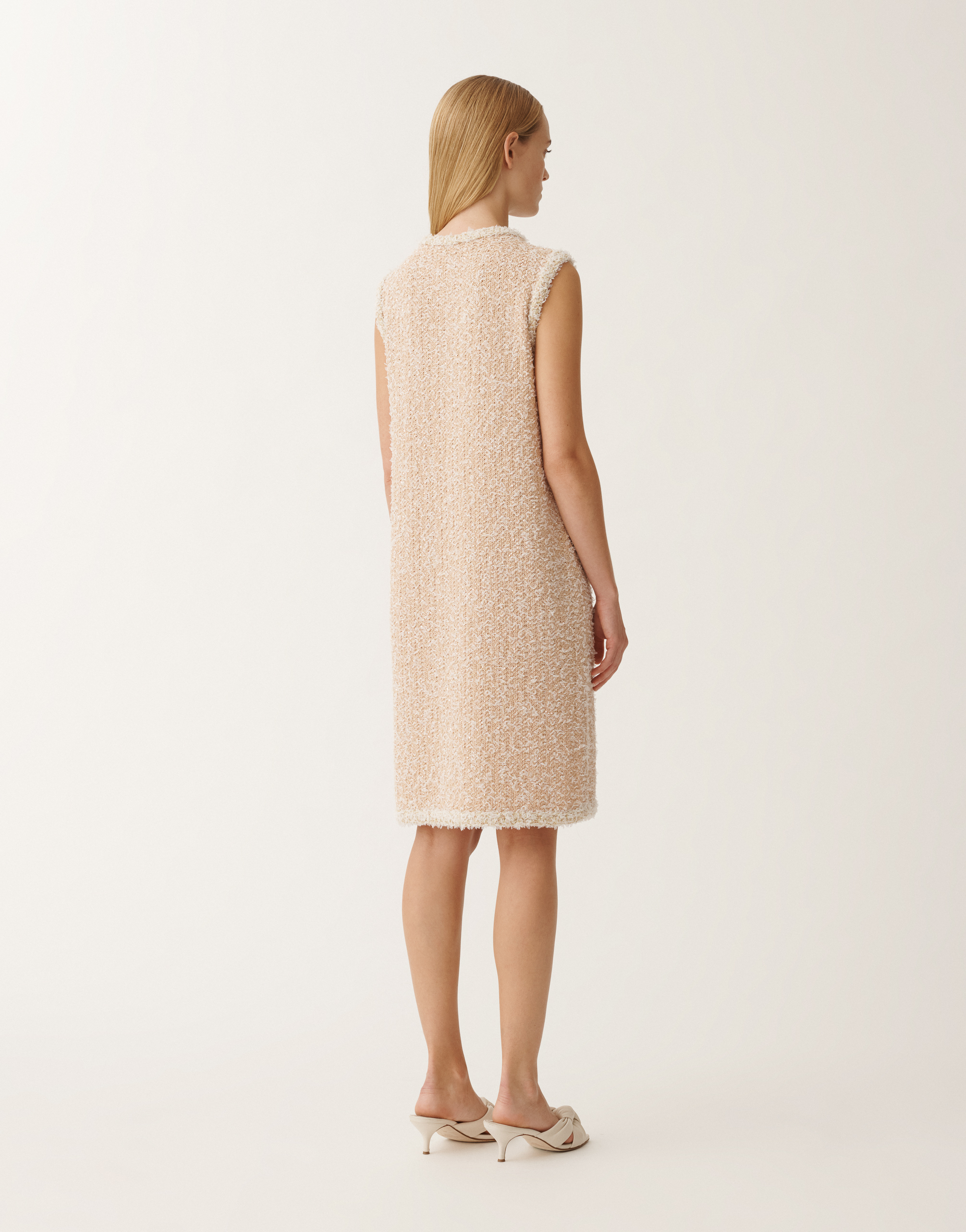 FABIANA FILIPPI TWEED-EFFECT MINI DRESS 
