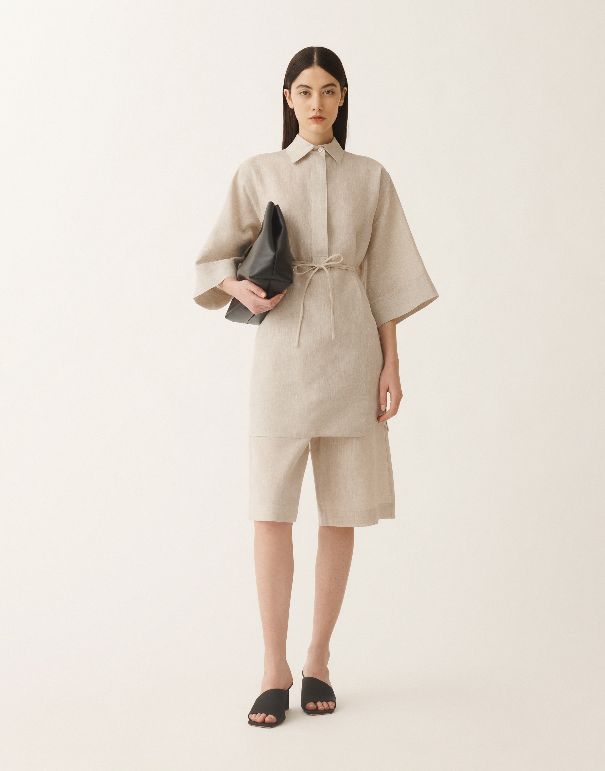 FABIANA FILIPPI LINEN CANVAS TUNIC 
