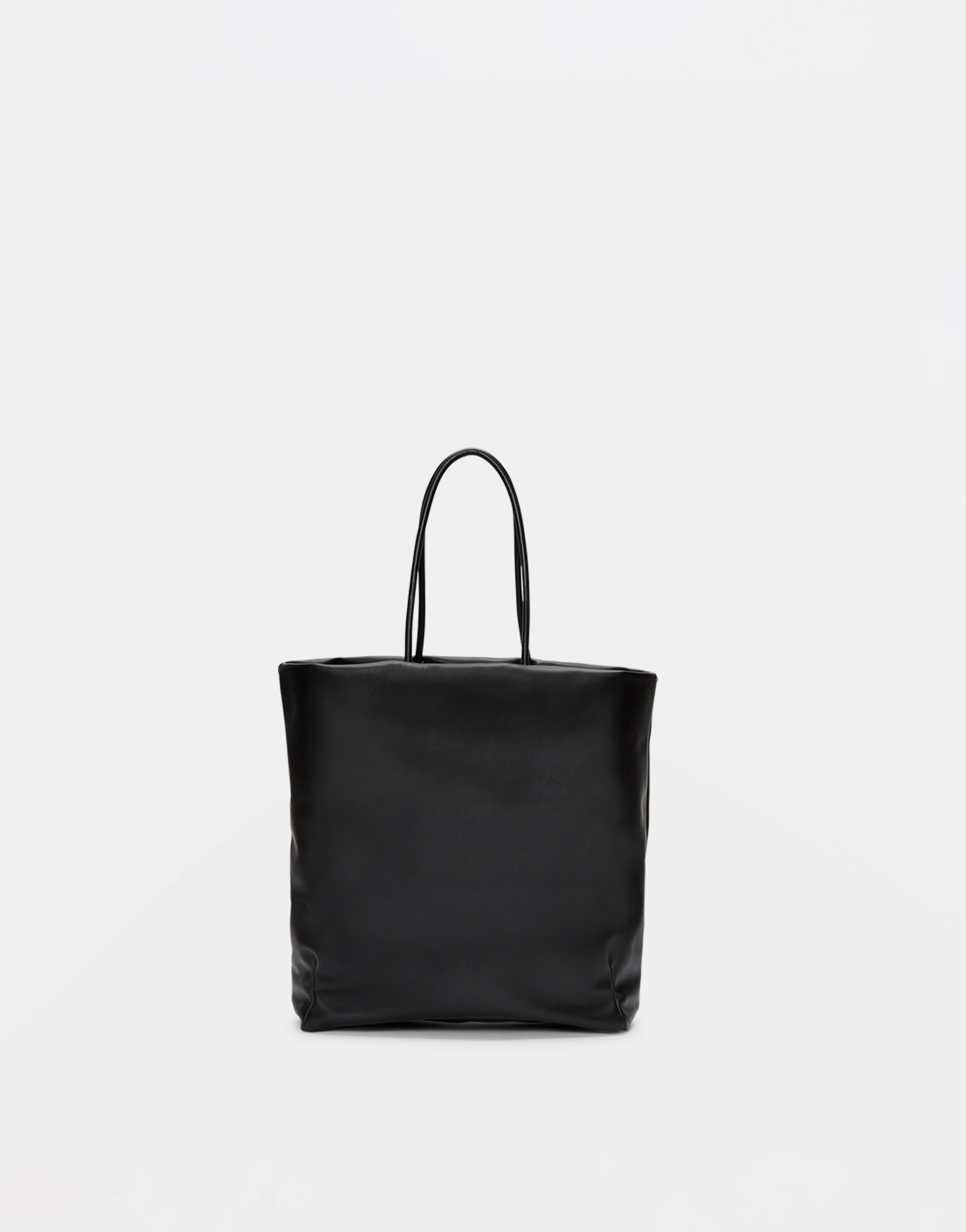 Shop Fabiana Filippi Leather Shopping Bag In Black