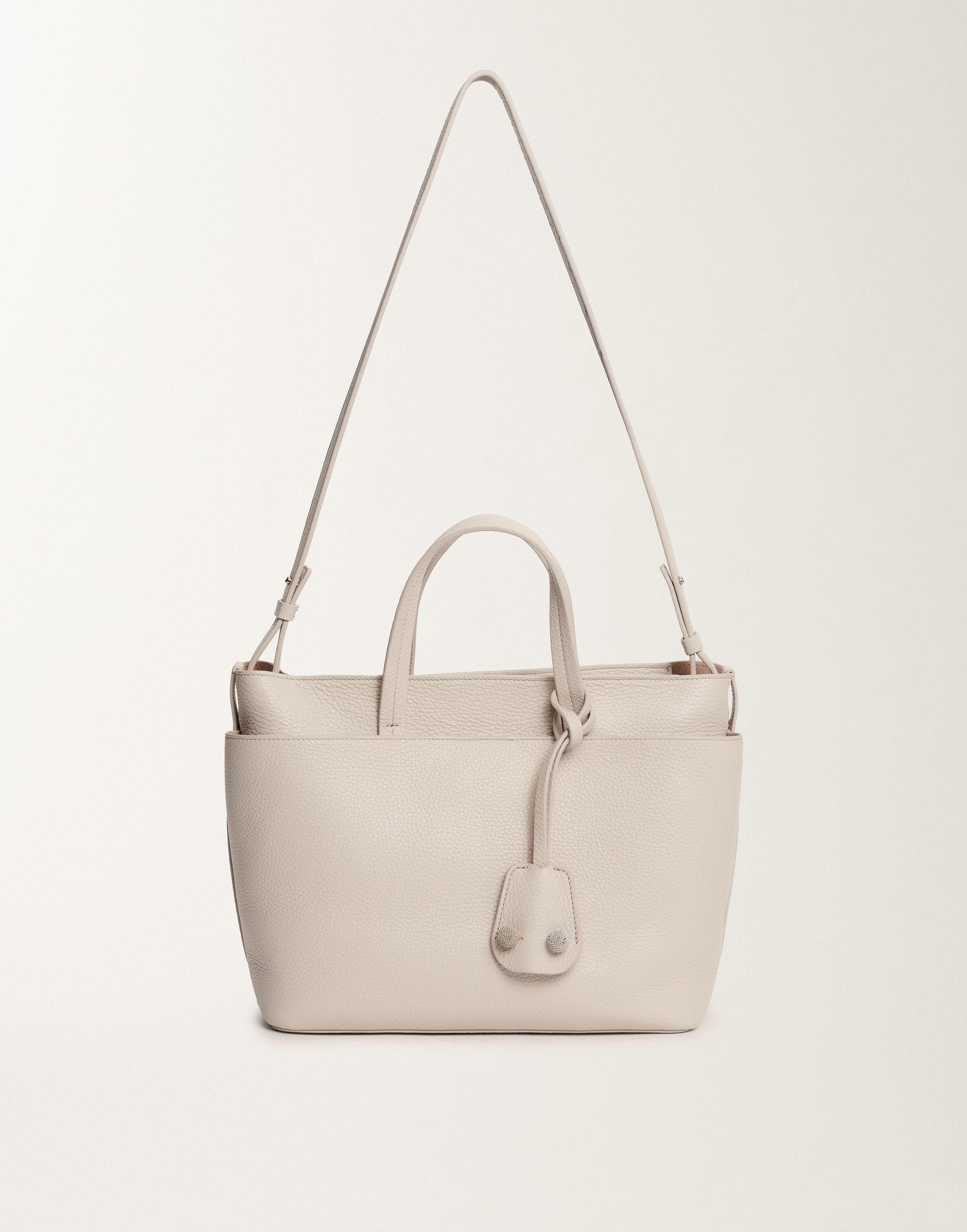 Large grained leather handbag, marble for Women | Fabiana Filippi®