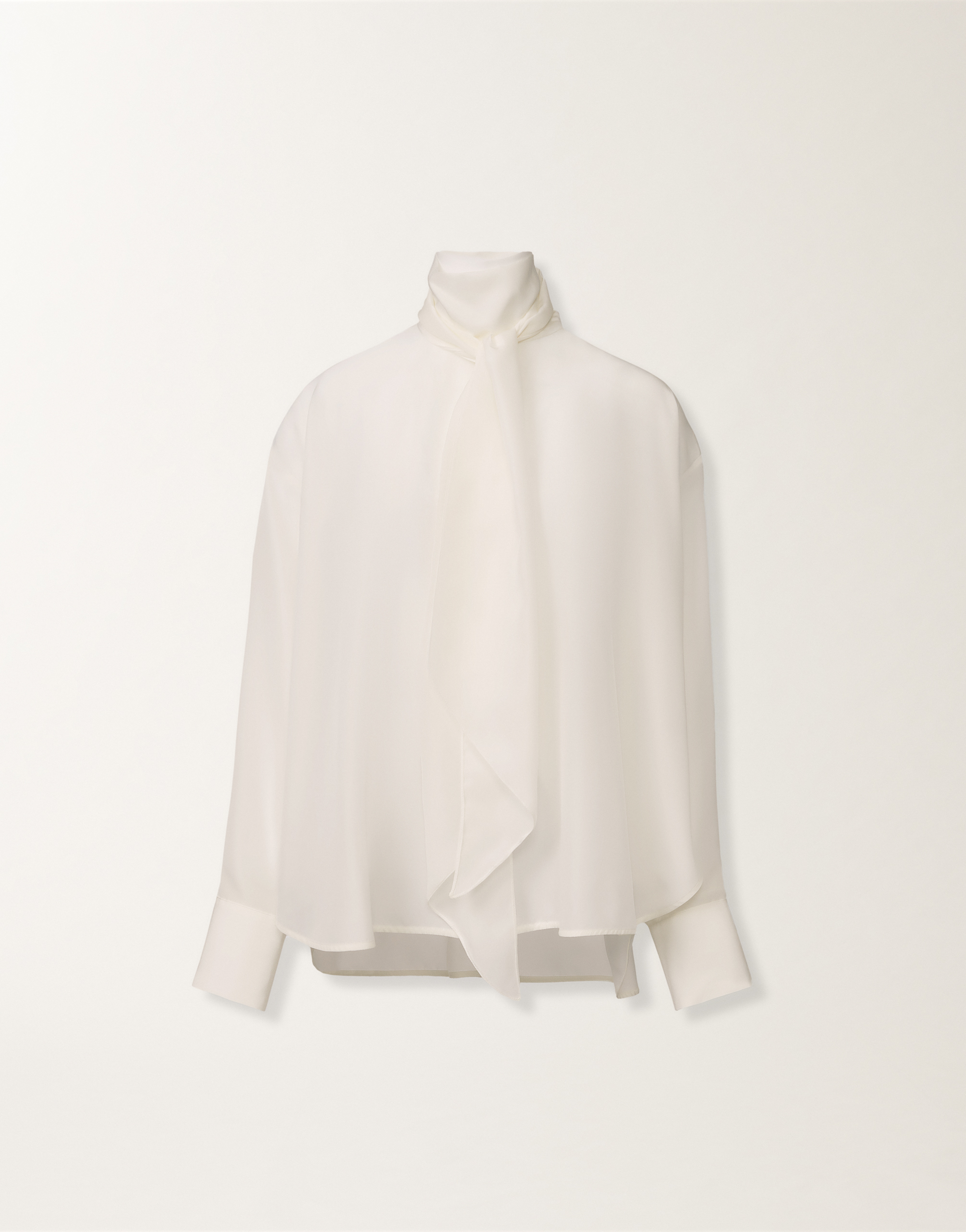 Crepe de chine top, white for Women | Fabiana Filippi®