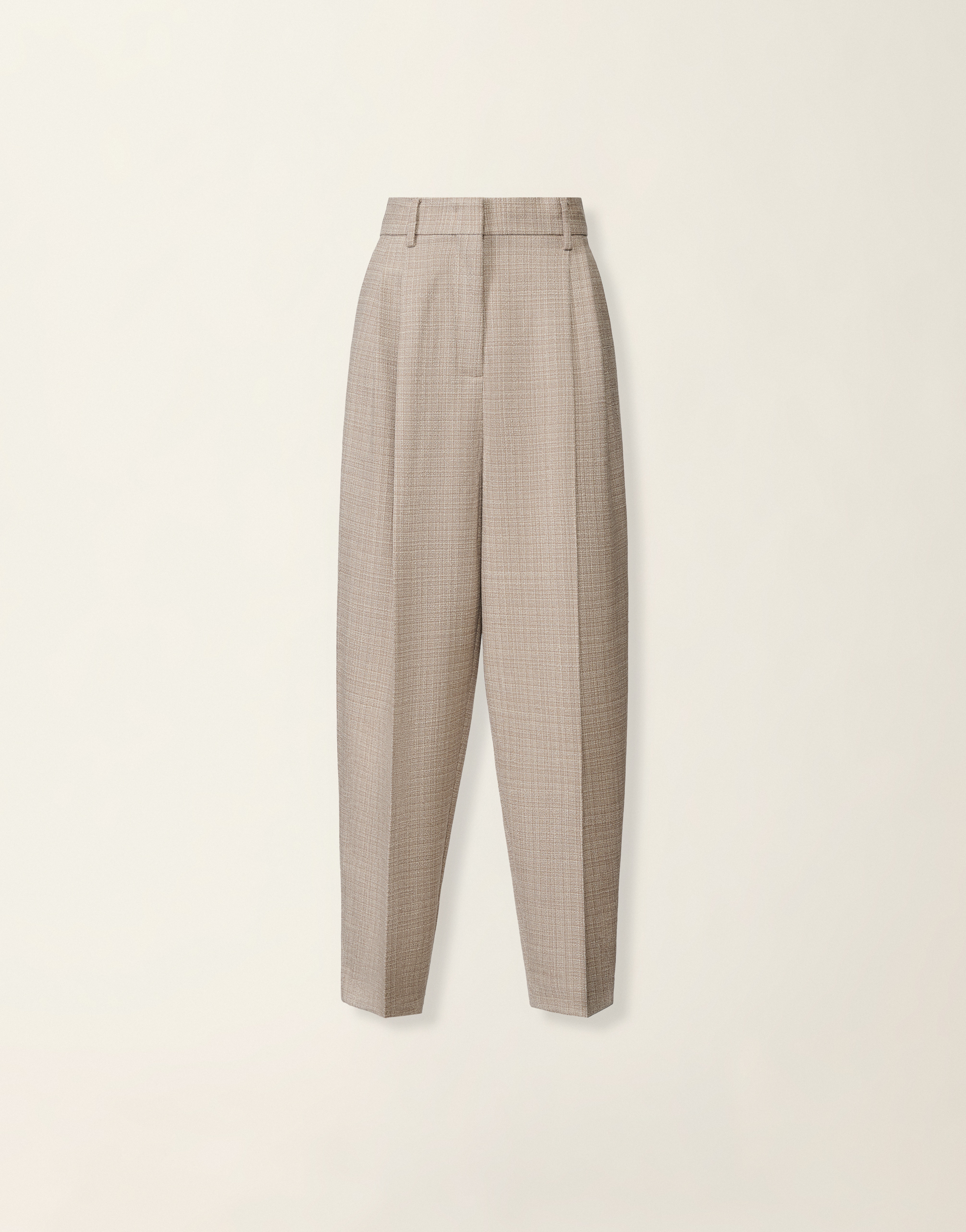 ☘️新品FABIANA FILIPPI のウールテーパンツ☘️ Mouliné trousers, mocha for Women | Fabiana Filippi®