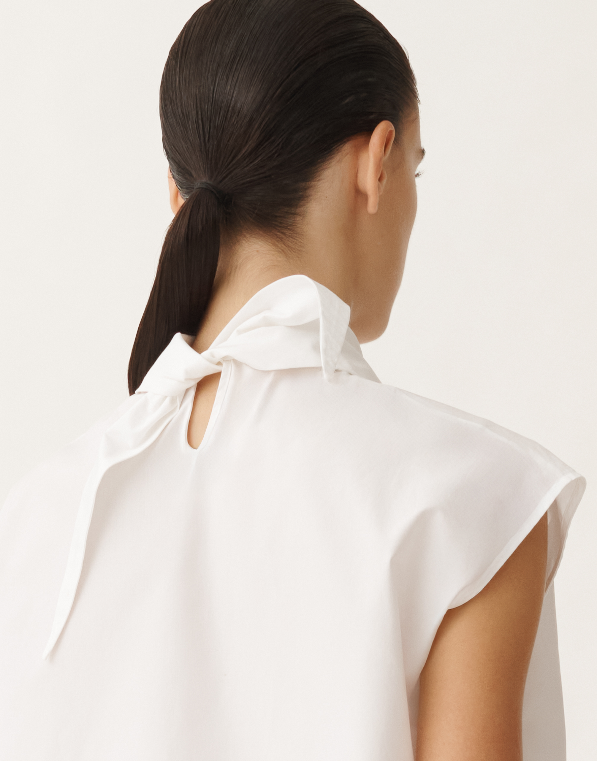 Fabiana Filippi Poplin Top In White