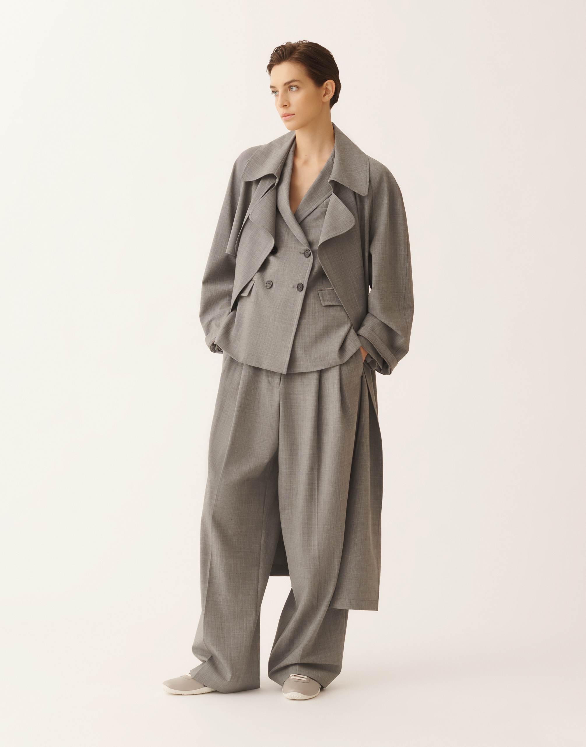 Fabiana Filippi - Woman Blazers Rock Mélange 44 In Gray