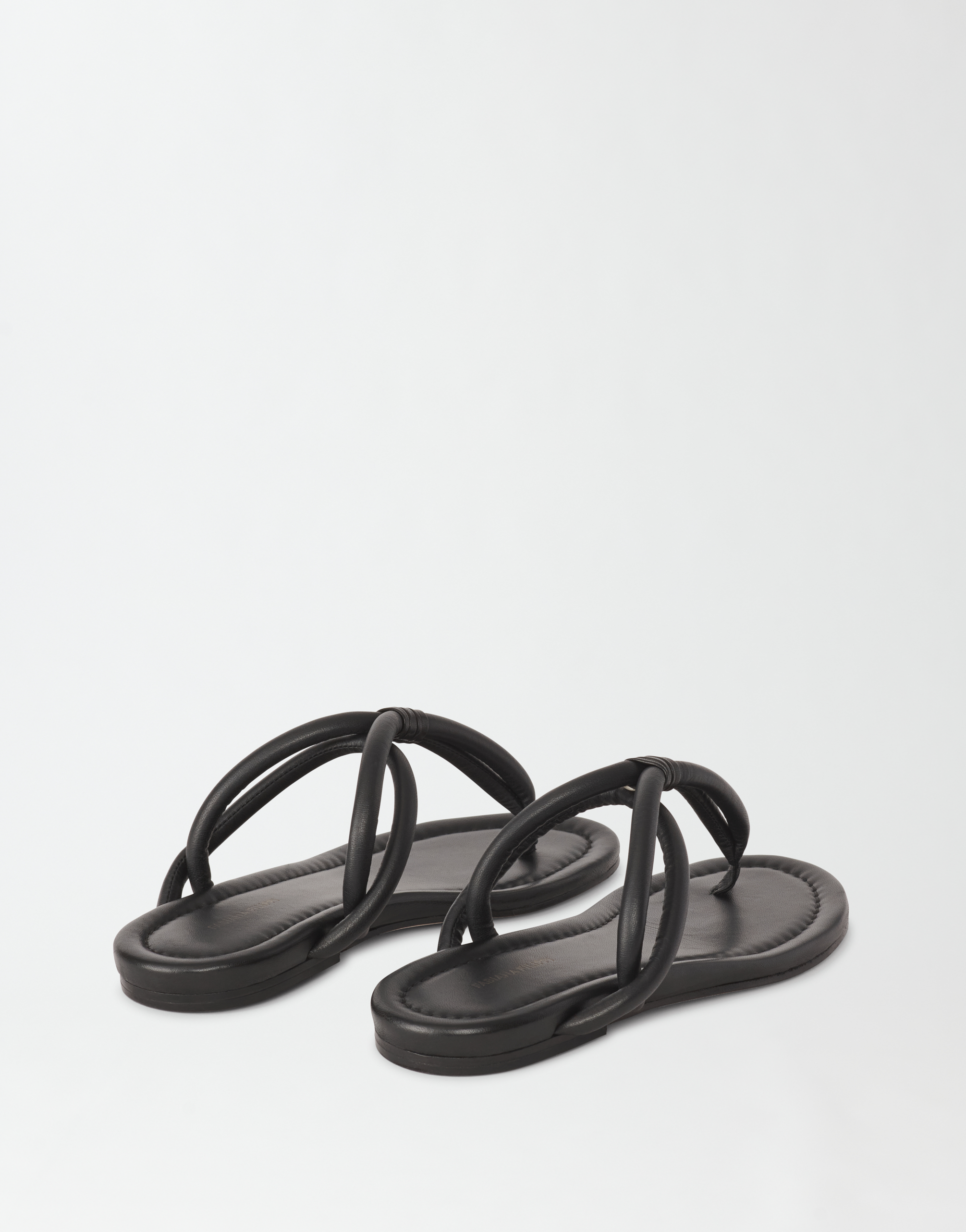 Shop Fabiana Filippi Padded Nappa Sandal In Black