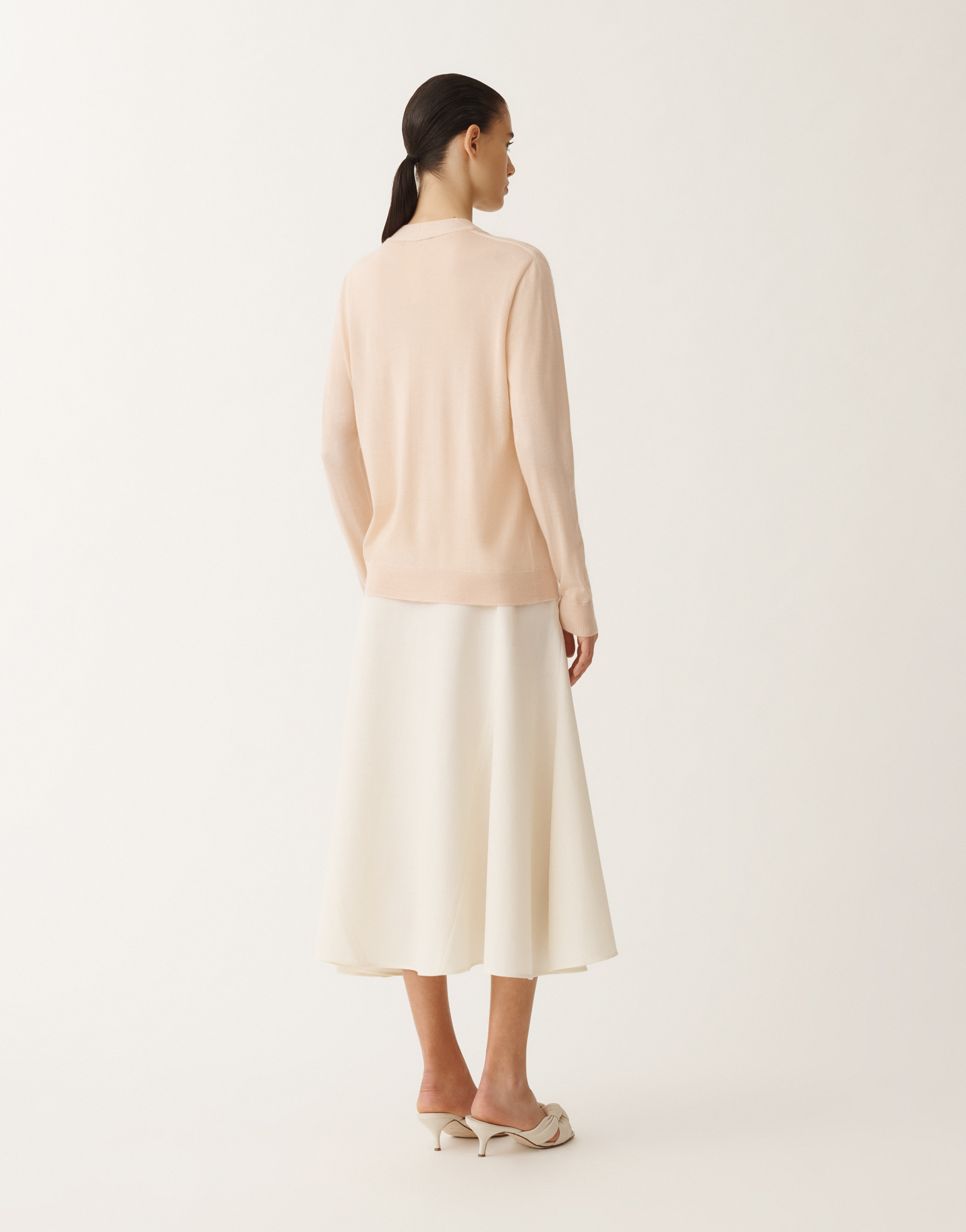 Fabiana Filippi Cashmere And Silk Cardigan In Pink