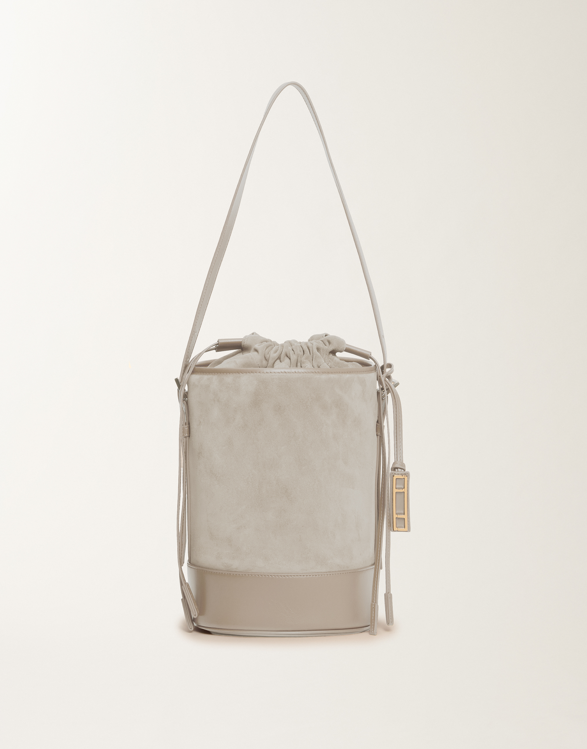 FABIANA FILPPI☆美品☆ レディースSuede and leather bucket bag, ice gray 新着アイテム