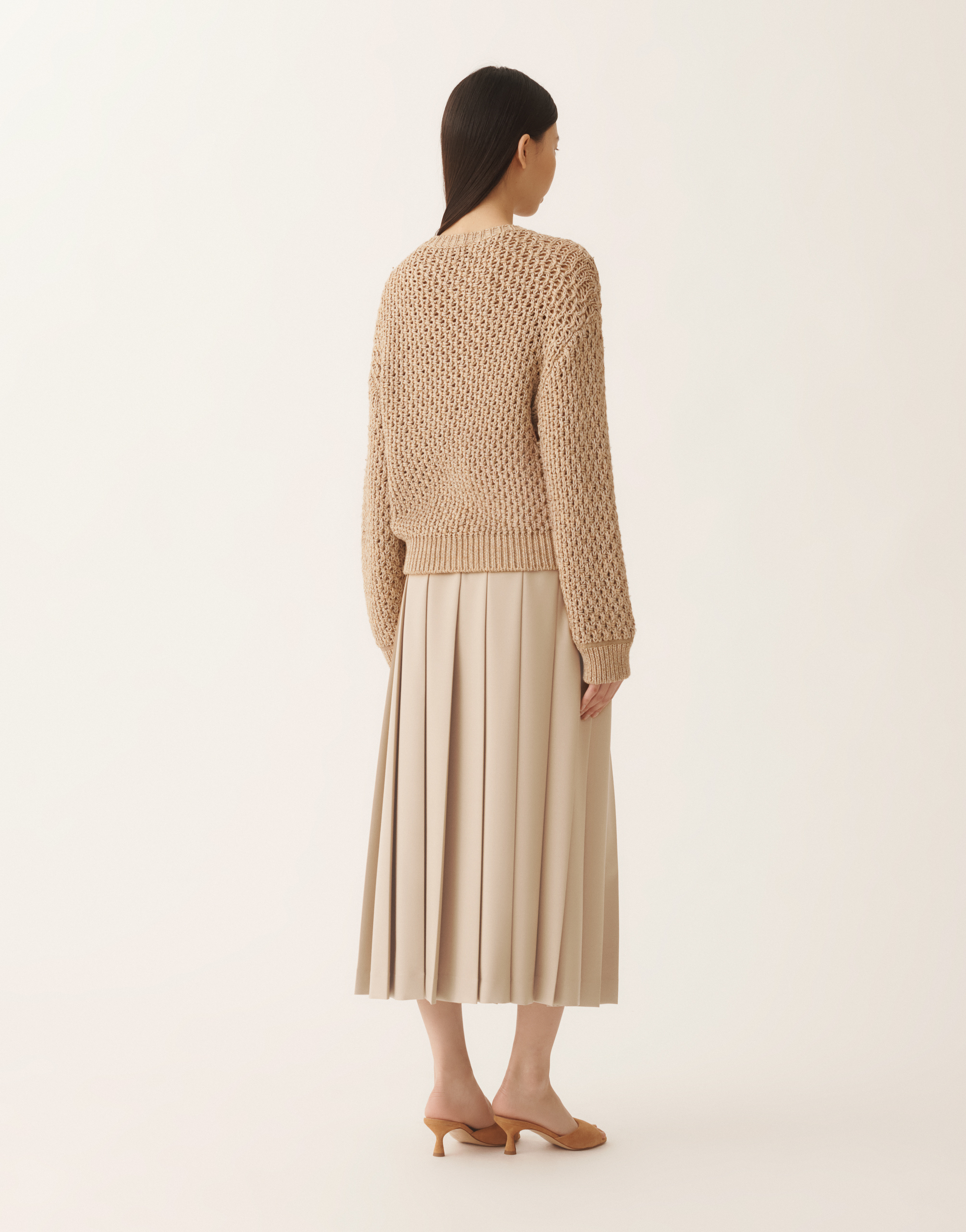 Fabiana Filippi Women Brown Moulin Wool Sweater, Xs Luxury Sweaters & Knitwear For Women Darveys In Neutral