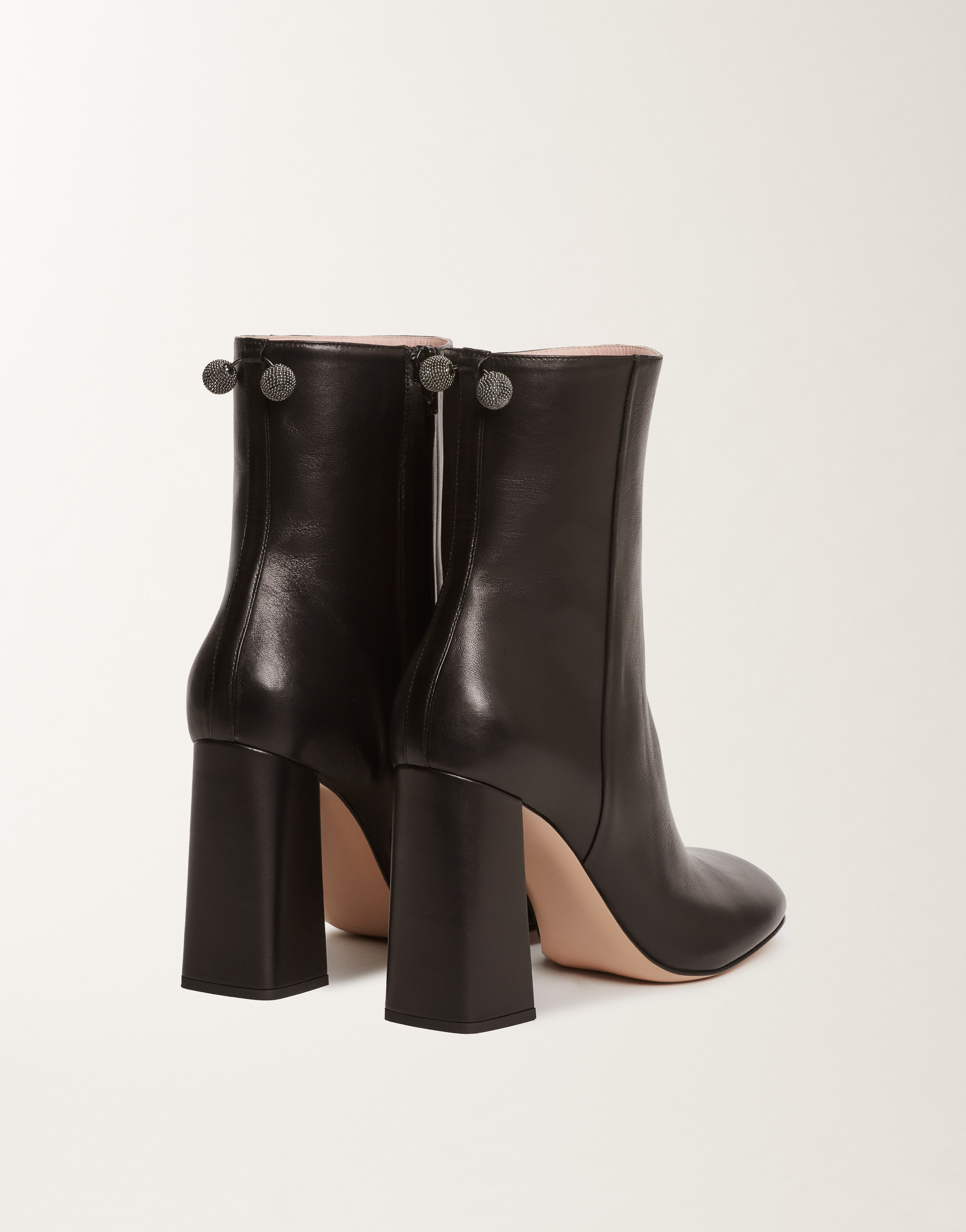 Fabiana Filippi Nappa Leather Ankle Boots In Brown