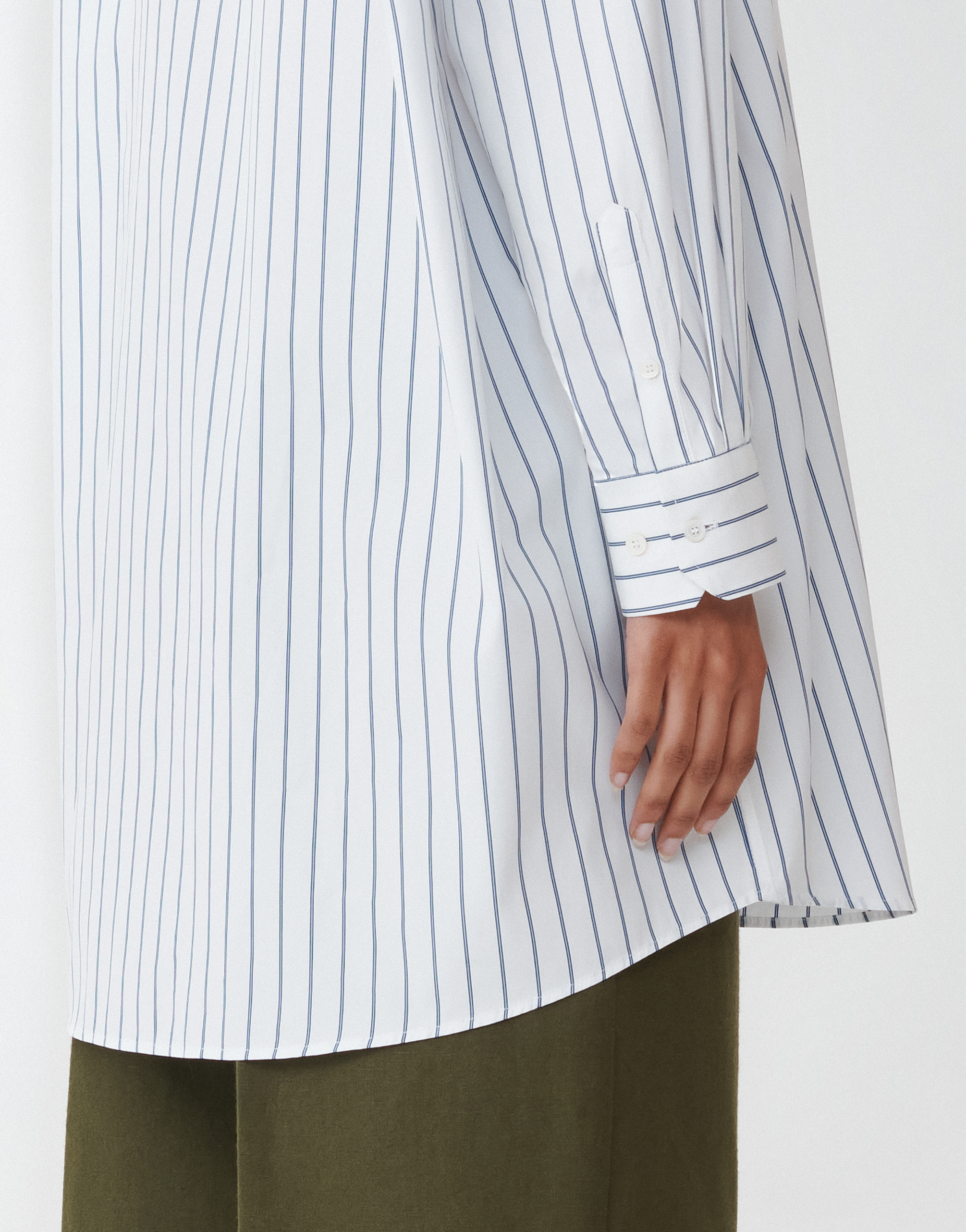 FABIANA FILIPPI STRIPED POPLIN SHIRT