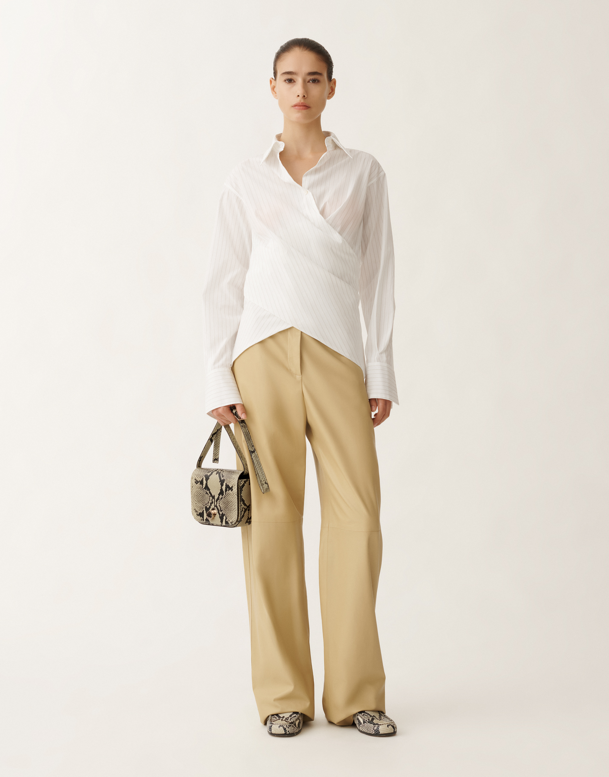 FABIANA FILIPPI STRIPED POPLIN SHIRT 