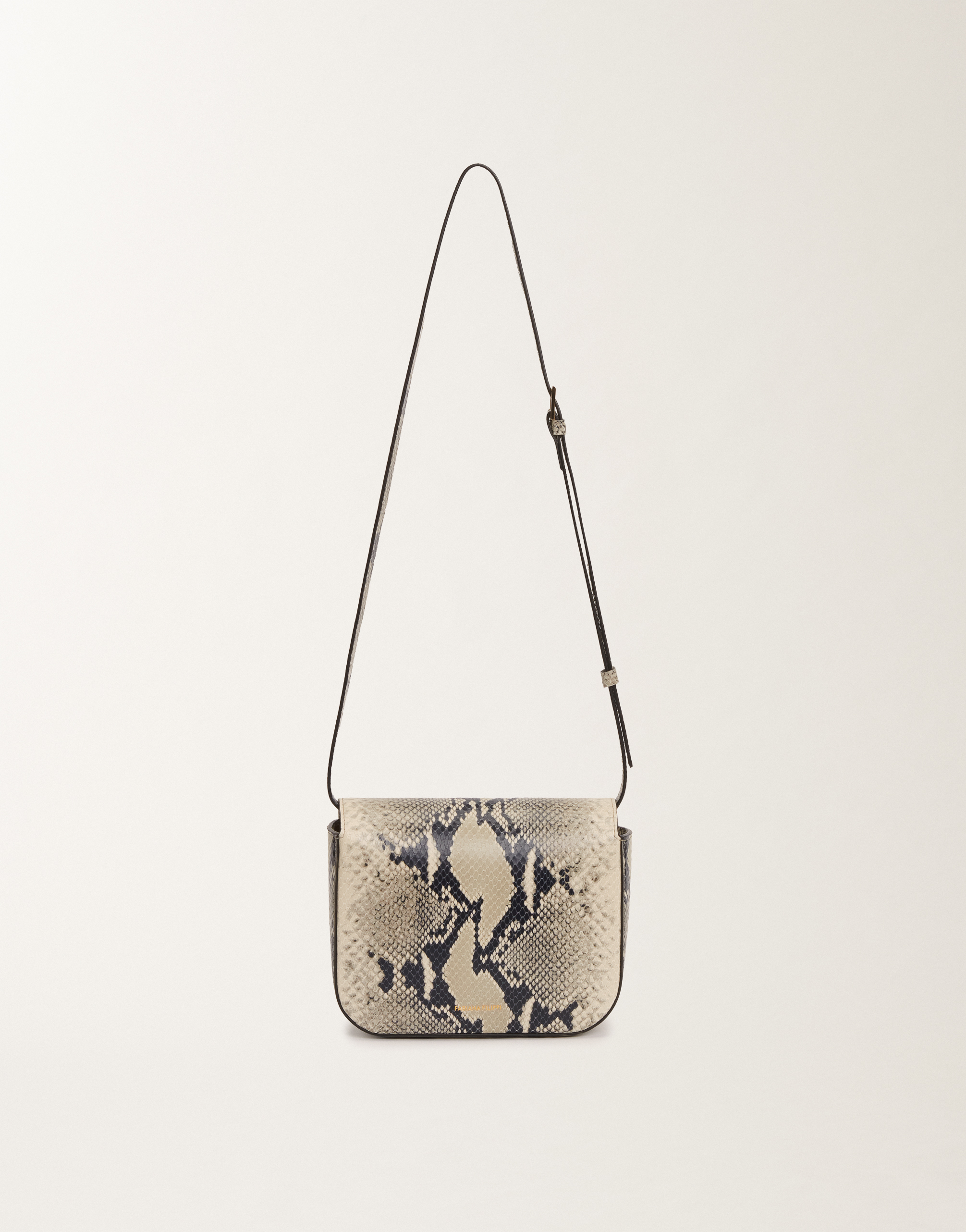 Fabiana Filippi Eclissi Python-print Calfskin Mini Messenger Bag In White
