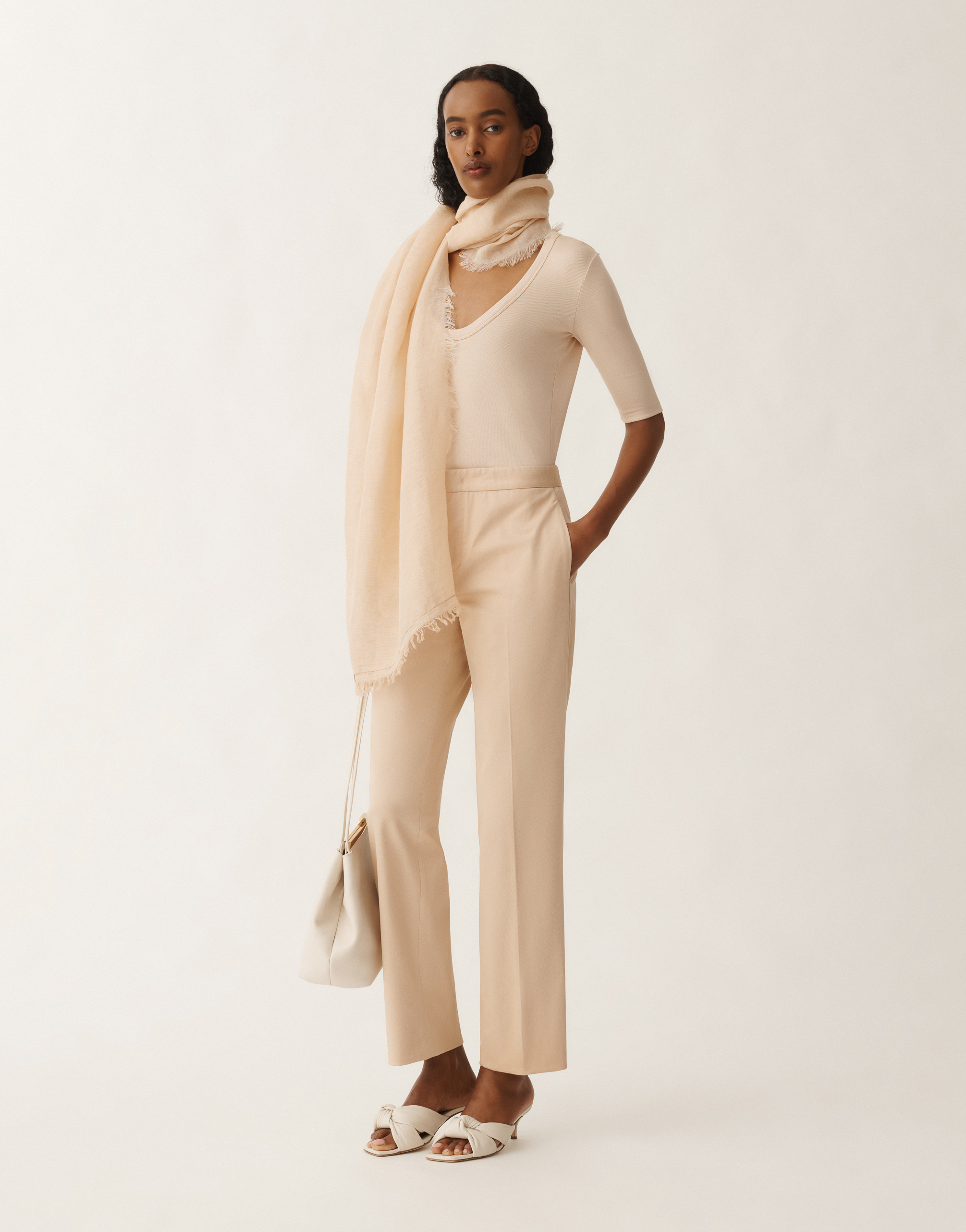 Shop Fabiana Filippi Jersey T-shirt In Brown
