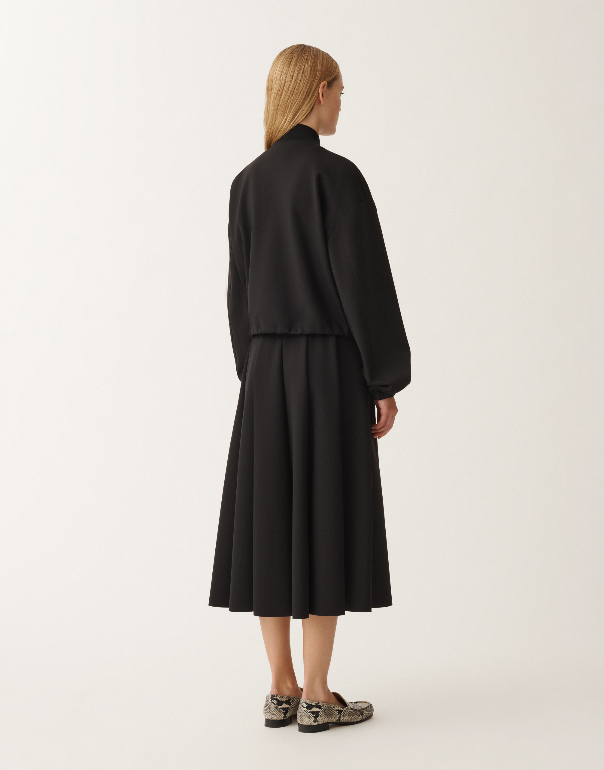 Shop Fabiana Filippi Scuba Windbreaker In Black