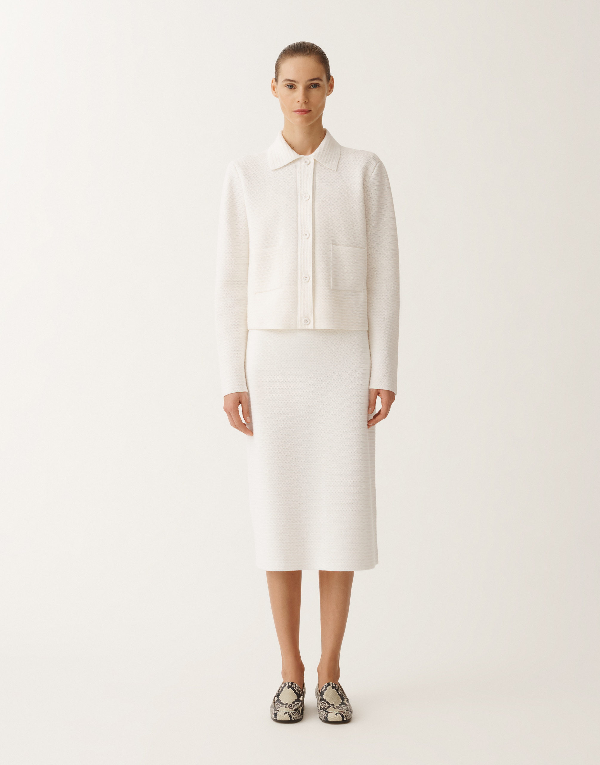 Fabiana Filippi Wool And Cotton Jacket In White