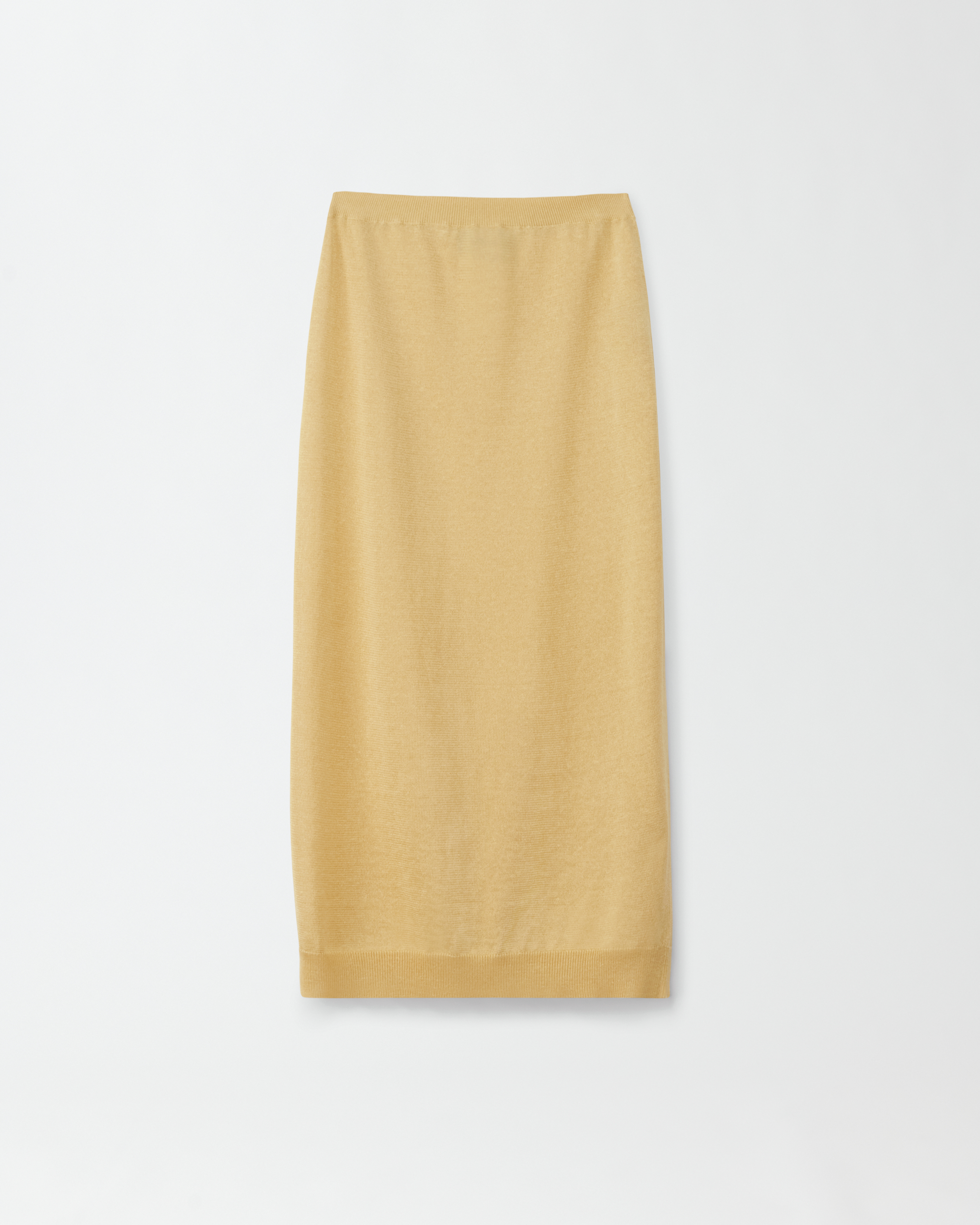 Shop Fabiana Filippi Linen Silk Knitted Skirt In Mandarin